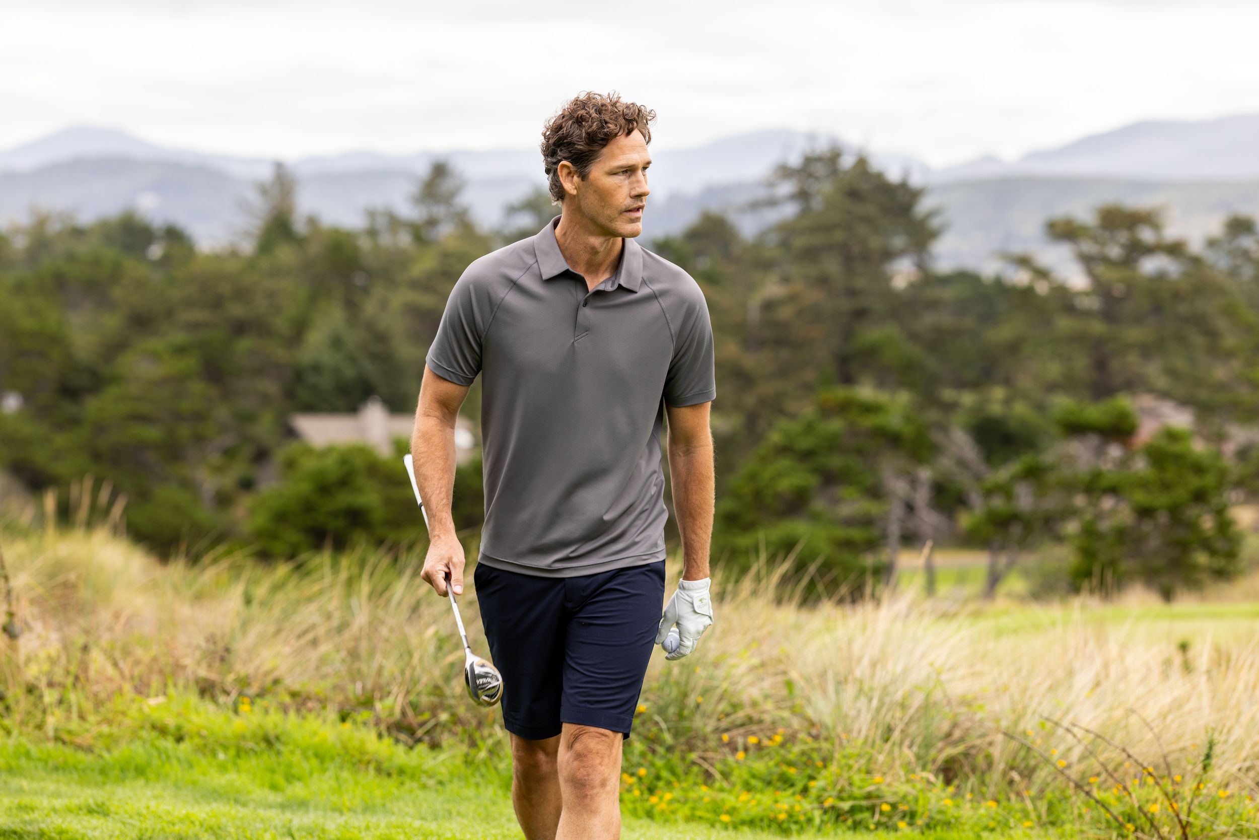 Cutter & Buck Prospect Recycled Featherlight Stretch Mens Big & Tall Sport Polo