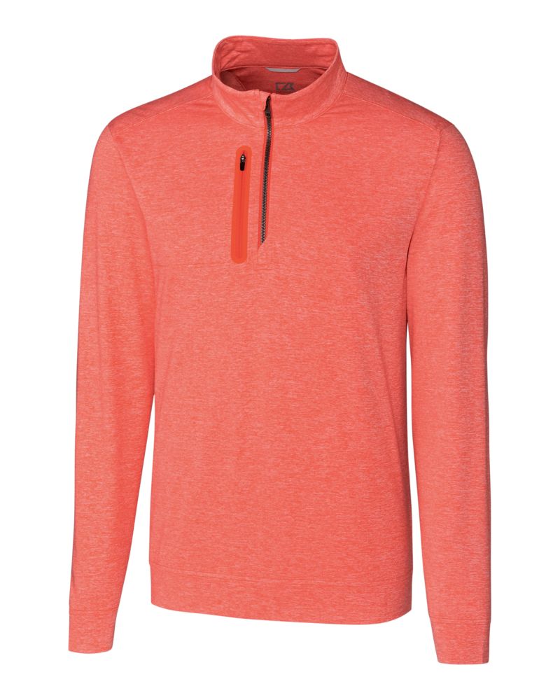Cutter & Buck Stealth Heathered Mens Quarter Zip 102