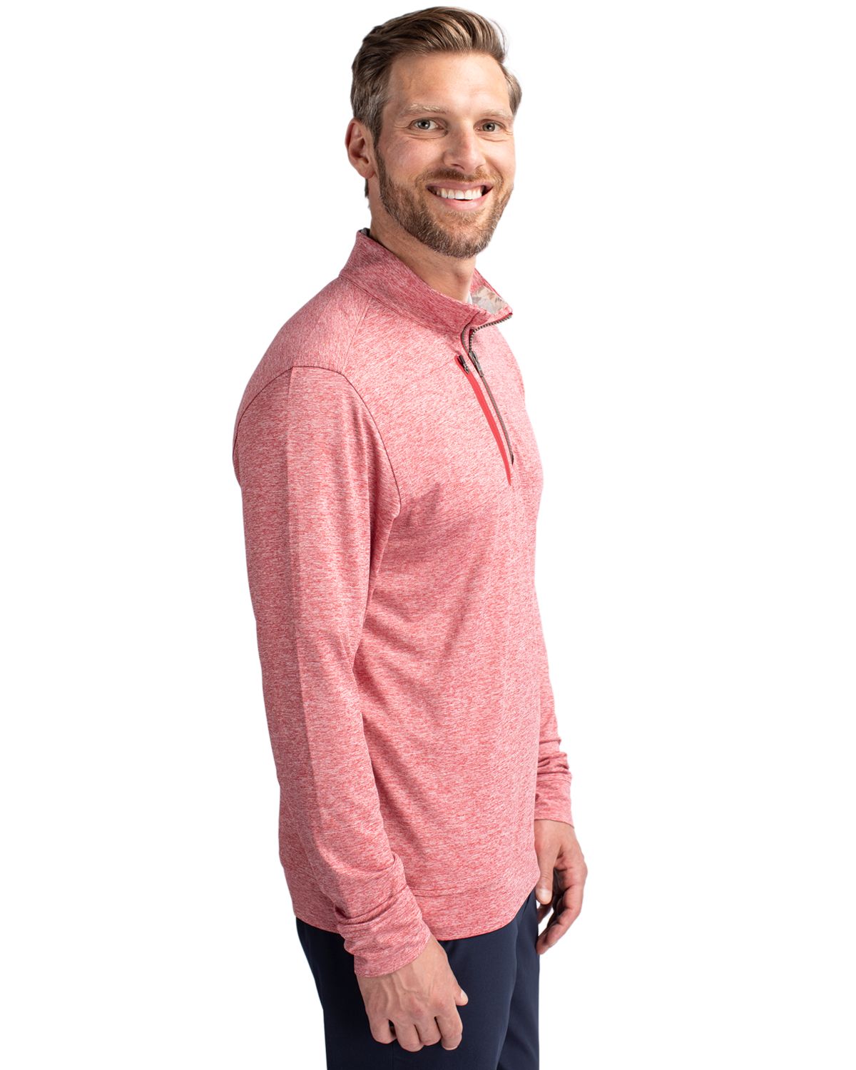 Cutter & Buck Stealth Heathered Mens Quarter Zip 84
