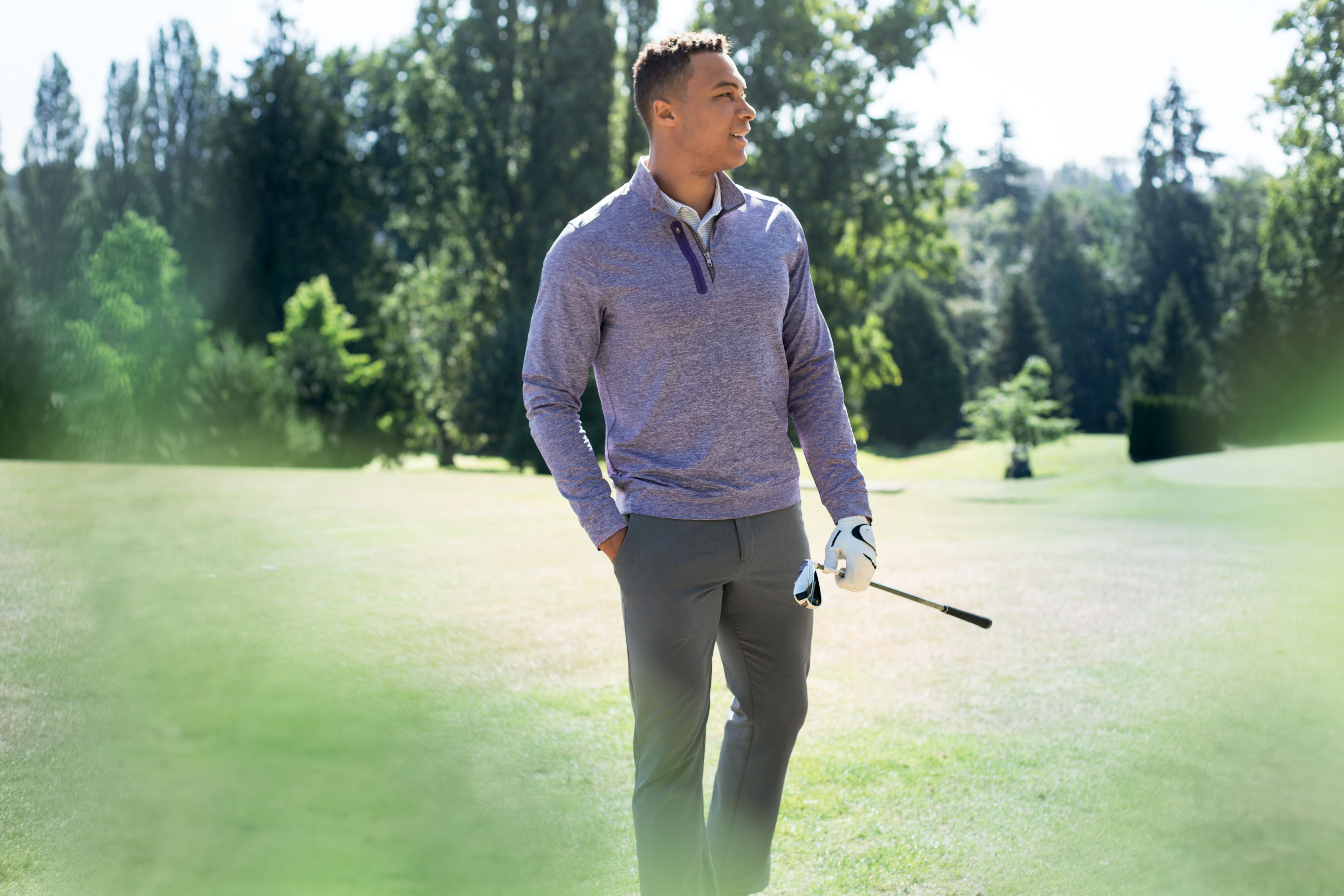Cutter & Buck Stealth Heathered Mens Quarter Zip 85