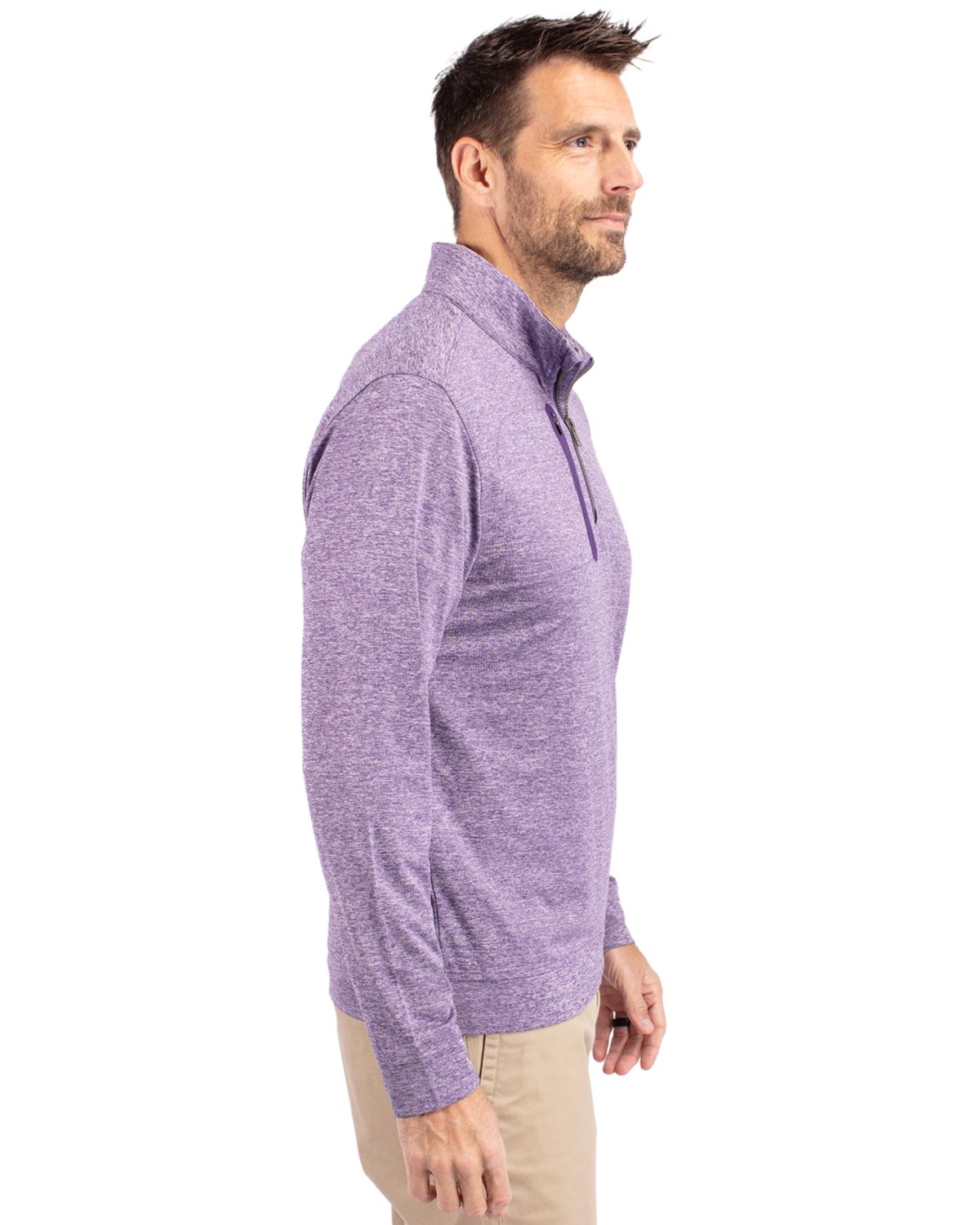 Cutter & Buck Stealth Heathered Mens Quarter Zip 154