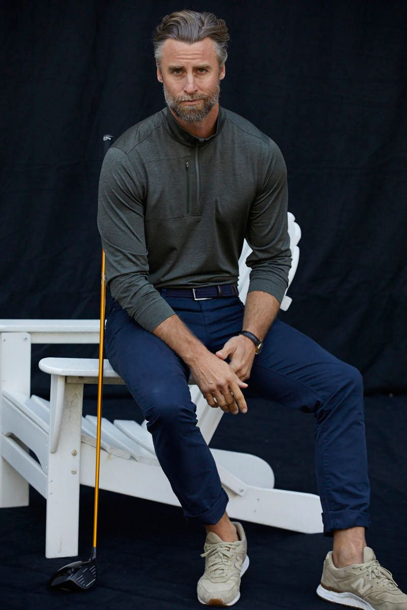 Cutter & Buck Stealth Heathered Mens Quarter Zip 160