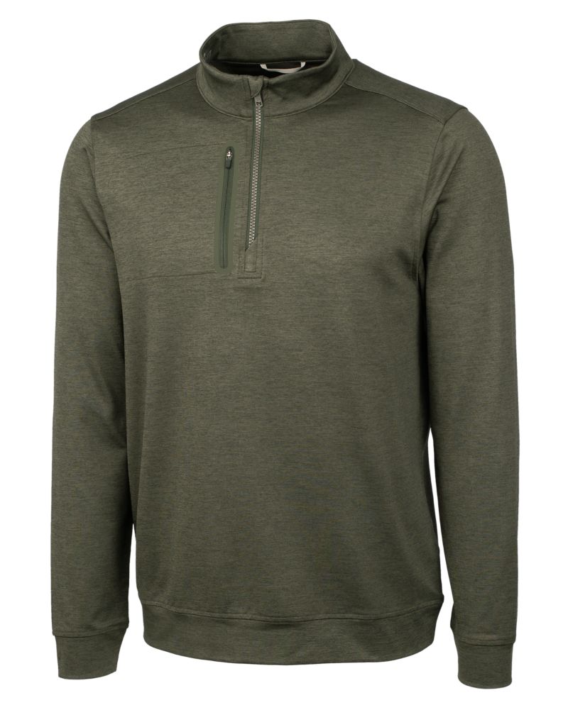 Cutter & Buck Stealth Heathered Mens Quarter Zip 142