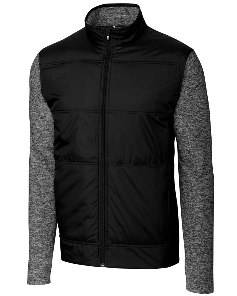 Cutter & Buck Stealth Recycled Hybrid Quilted Mens Windbreaker Jacket 87