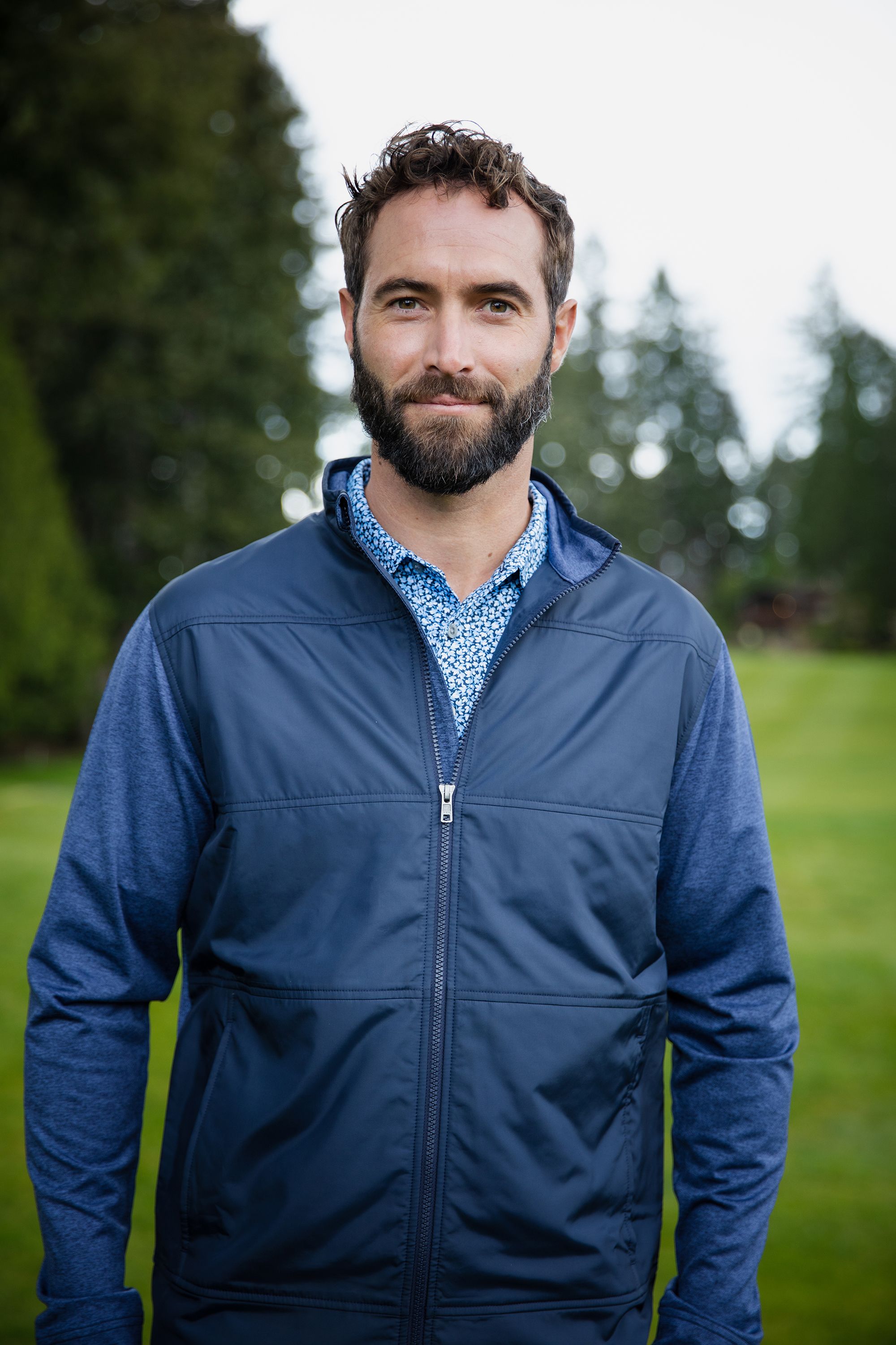 Cutter & Buck Stealth Recycled Hybrid Quilted Mens Windbreaker Jacket 90