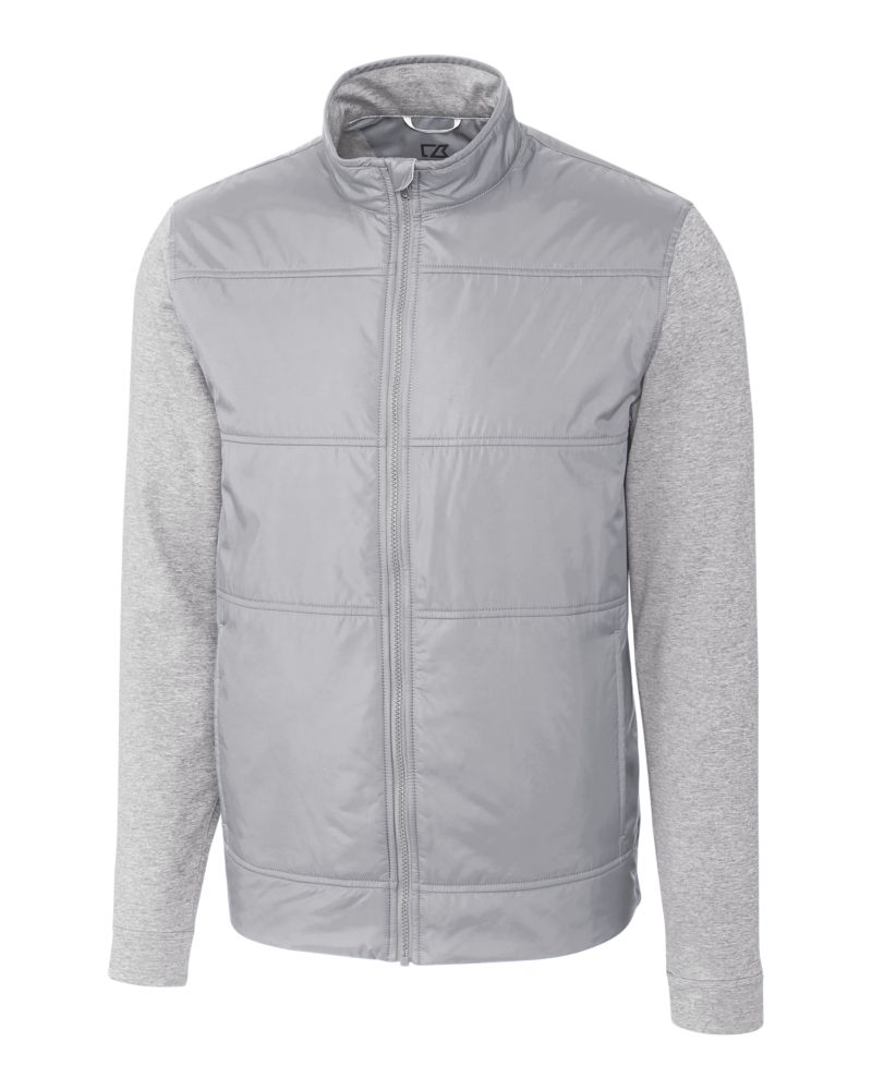 Cutter & Buck Stealth Recycled Hybrid Quilted Mens Windbreaker Jacket 82