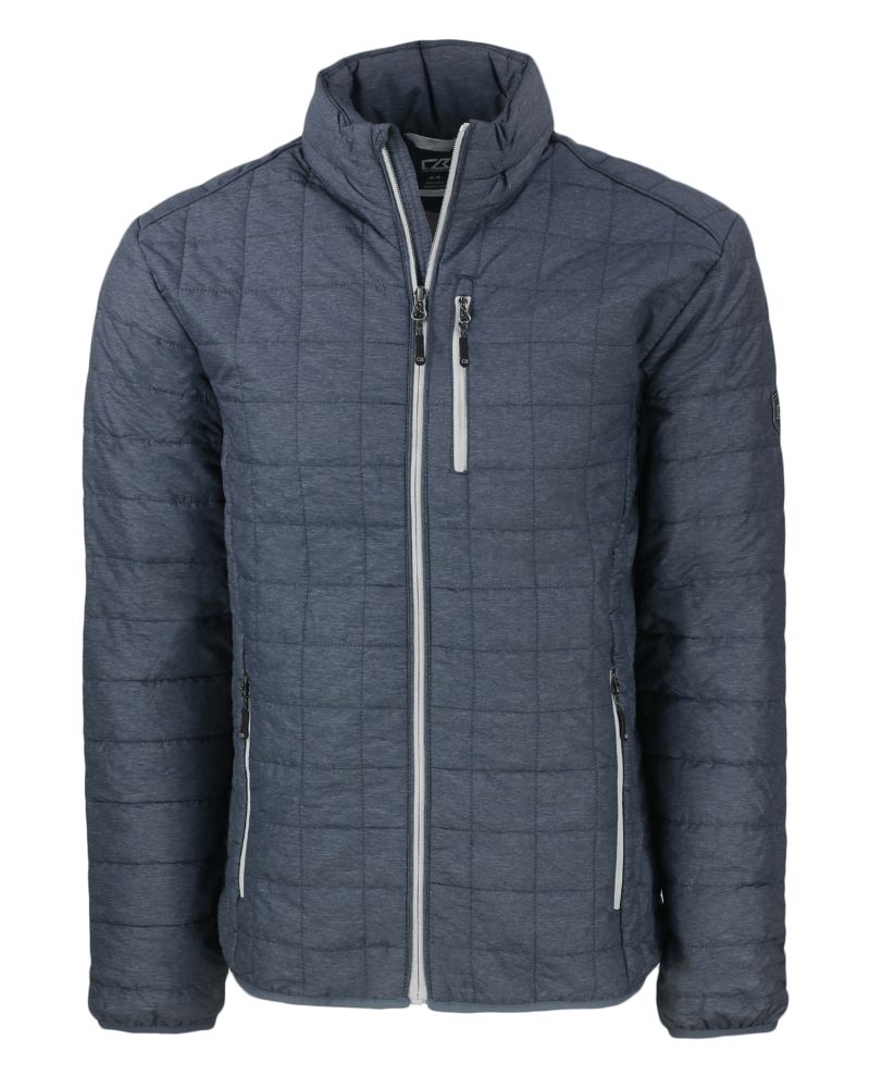 Cutter & Buck Rainier Recycled Insulated Puffer Mens Full Zip Jacket 202