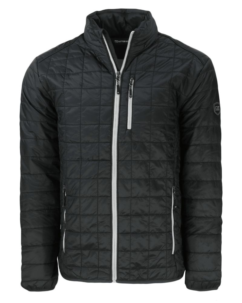 Cutter & Buck Rainier Recycled Insulated Puffer Mens Full Zip Jacket 117