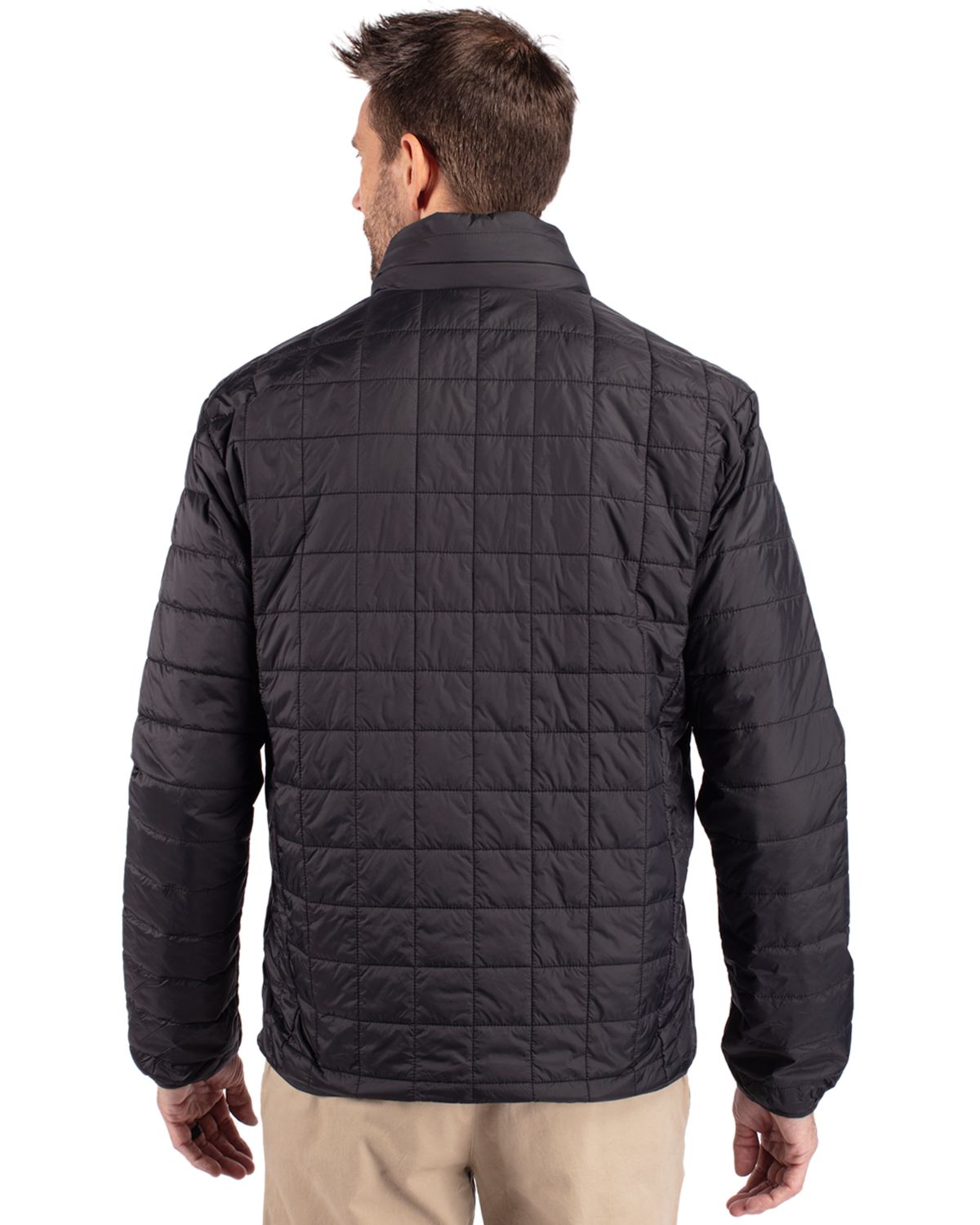 Cutter & Buck Rainier Recycled Insulated Puffer Mens Full Zip Jacket 226