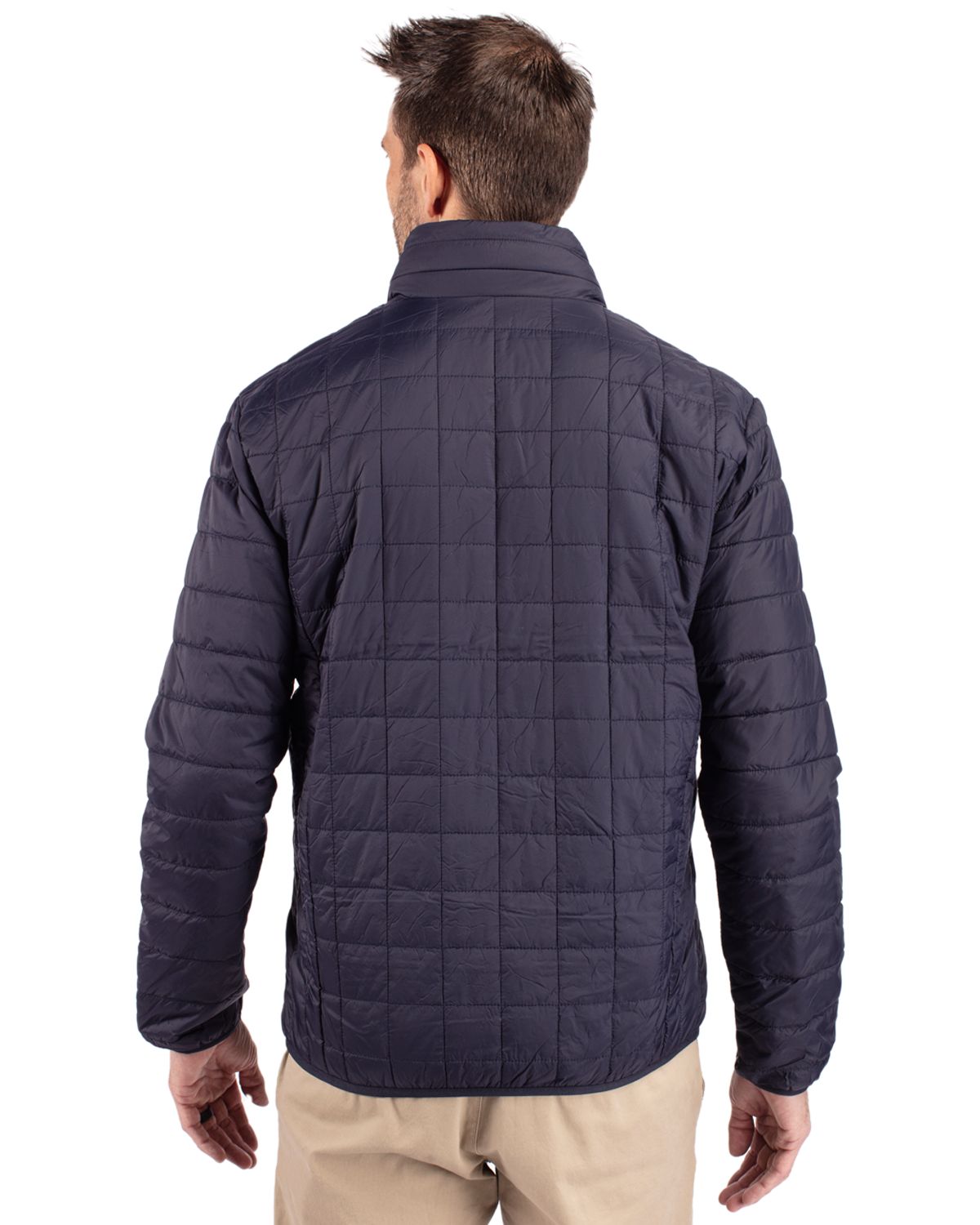 Cutter & Buck Rainier Recycled Insulated Puffer Mens Full Zip Jacket 205