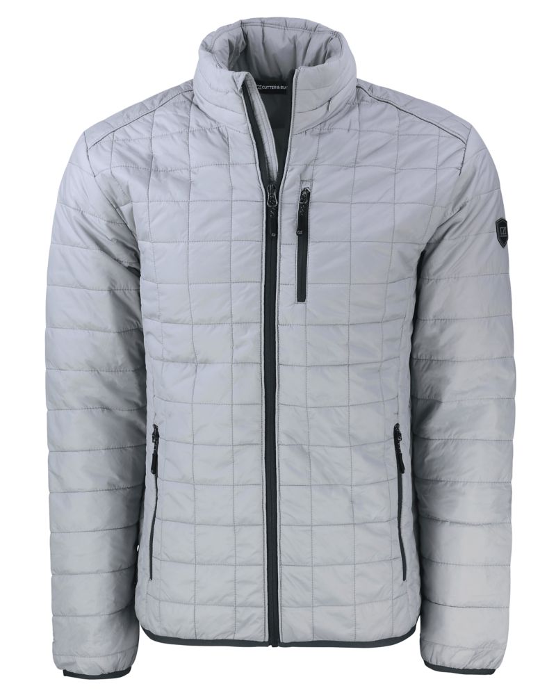 Cutter & Buck Rainier Recycled Insulated Puffer Mens Full Zip Jacket 175