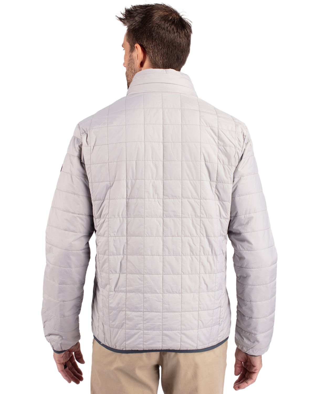 Cutter & Buck Rainier Recycled Insulated Puffer Mens Full Zip Jacket 208
