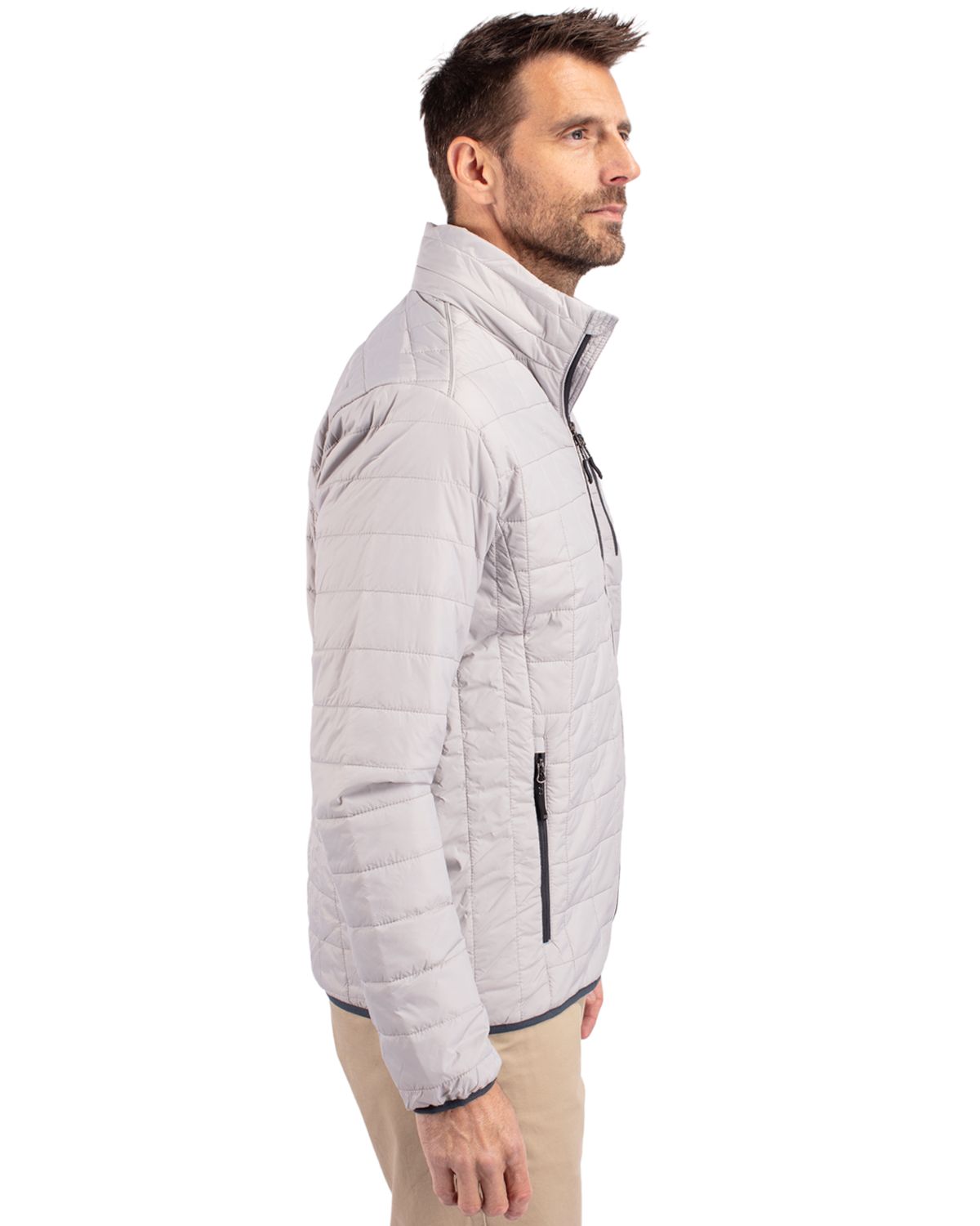 Cutter & Buck Rainier Recycled Insulated Puffer Mens Full Zip Jacket 209