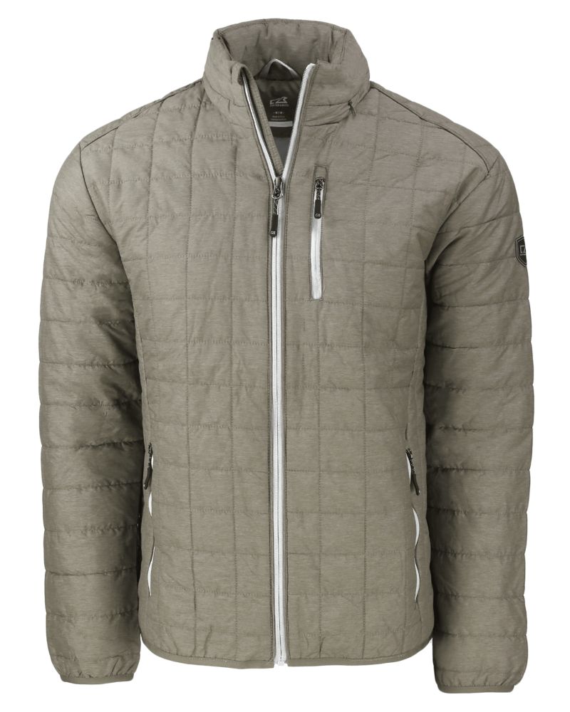 Cutter & Buck Rainier Recycled Insulated Puffer Mens Full Zip Jacket 104