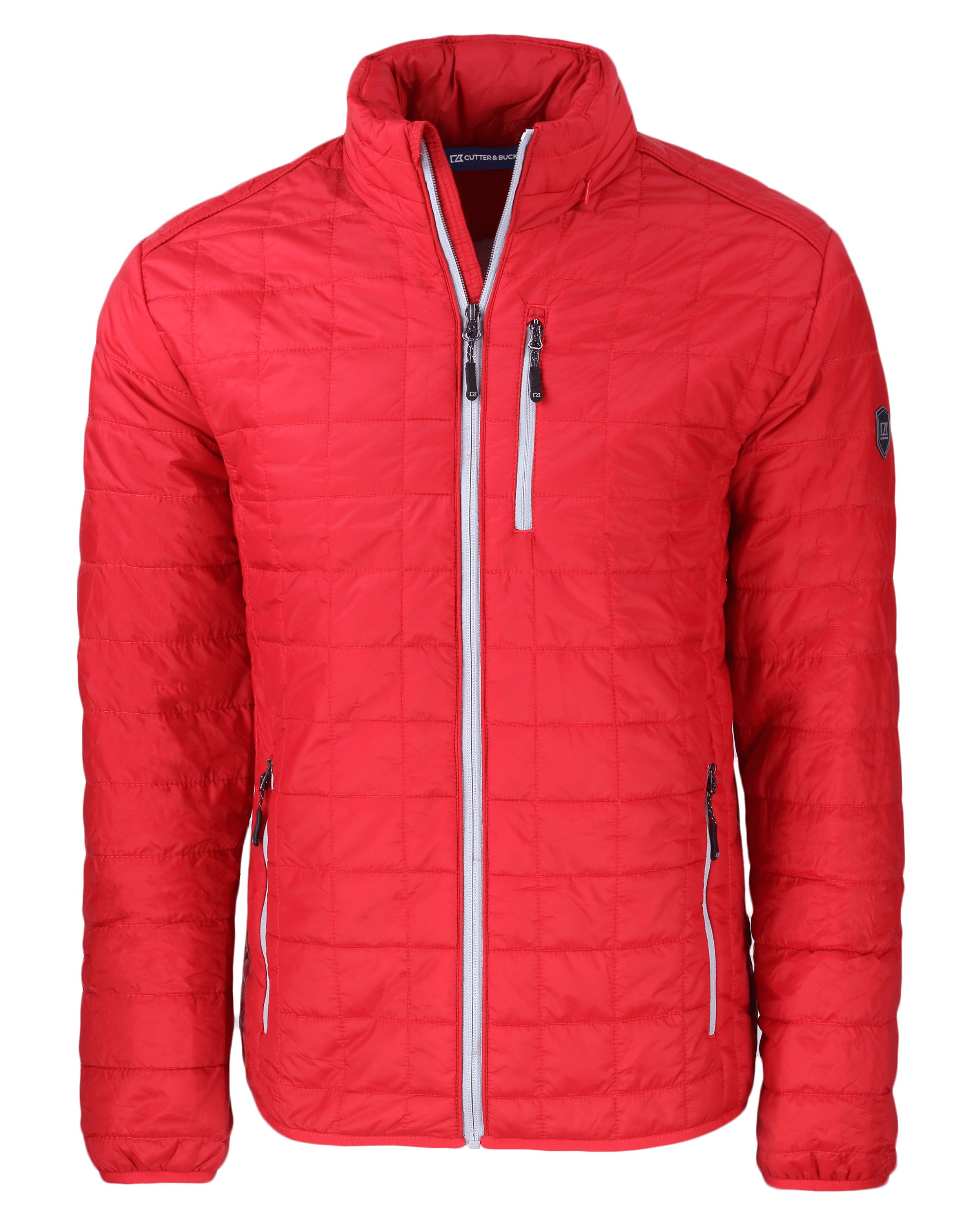 Cutter & Buck Rainier Recycled Insulated Puffer Mens Full Zip Jacket 211