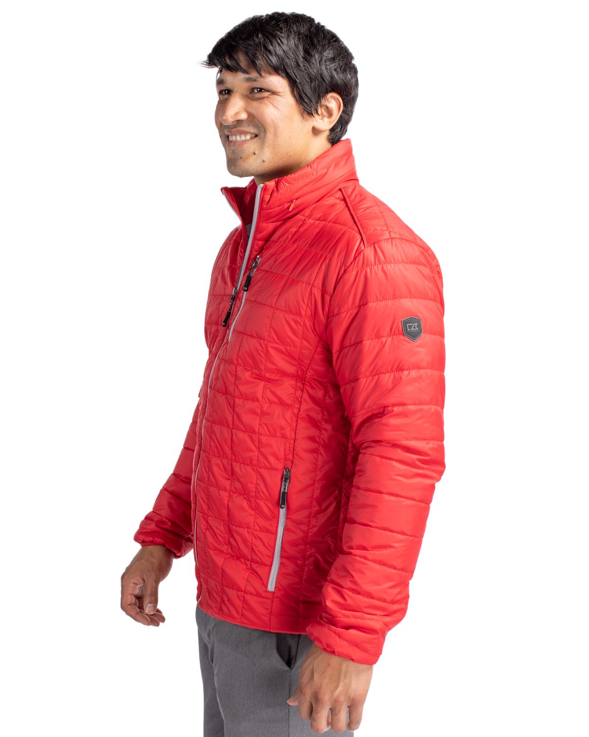 Cutter & Buck Rainier Recycled Insulated Puffer Mens Full Zip Jacket 191