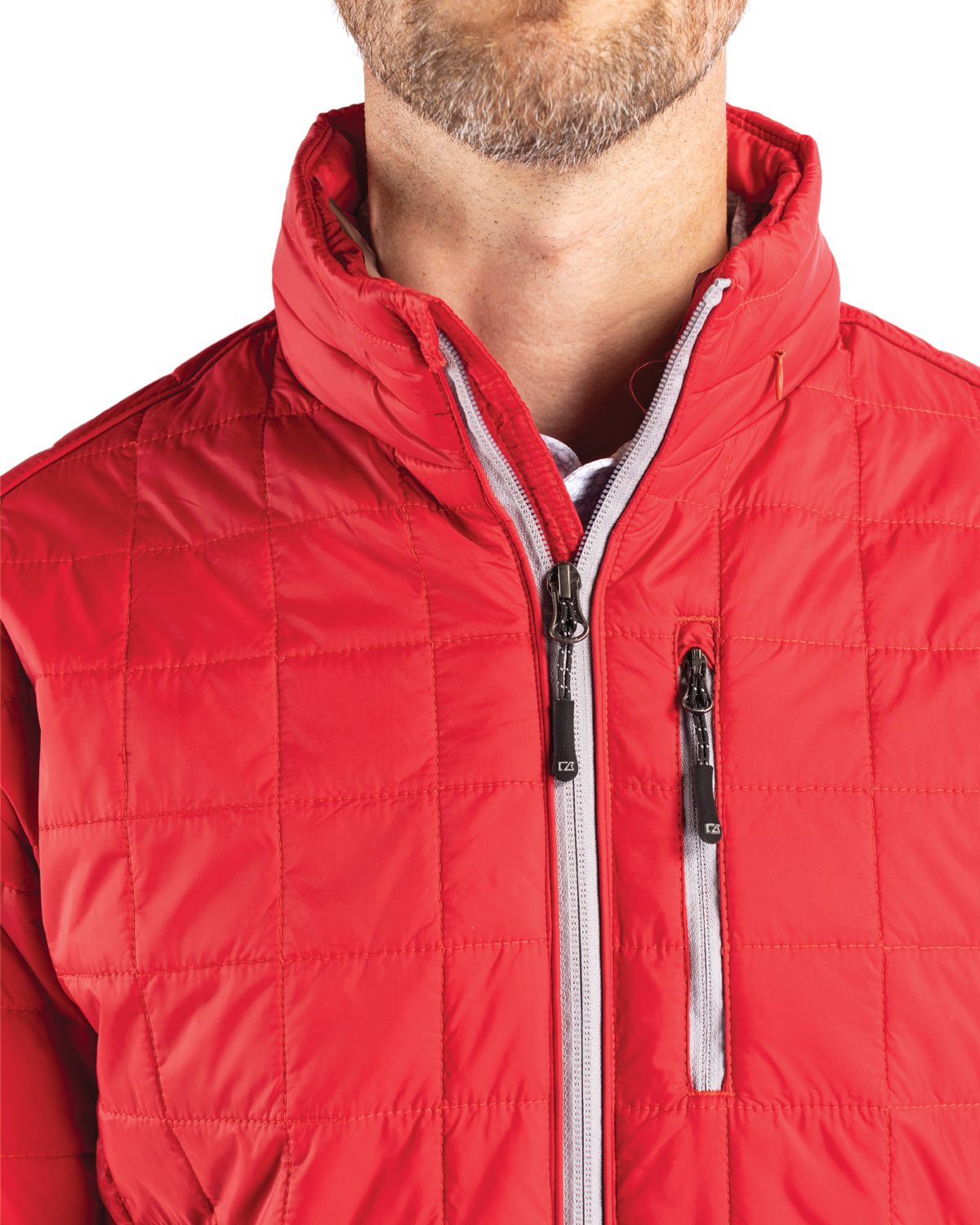 Cutter & Buck Rainier Recycled Insulated Puffer Mens Full Zip Jacket 177