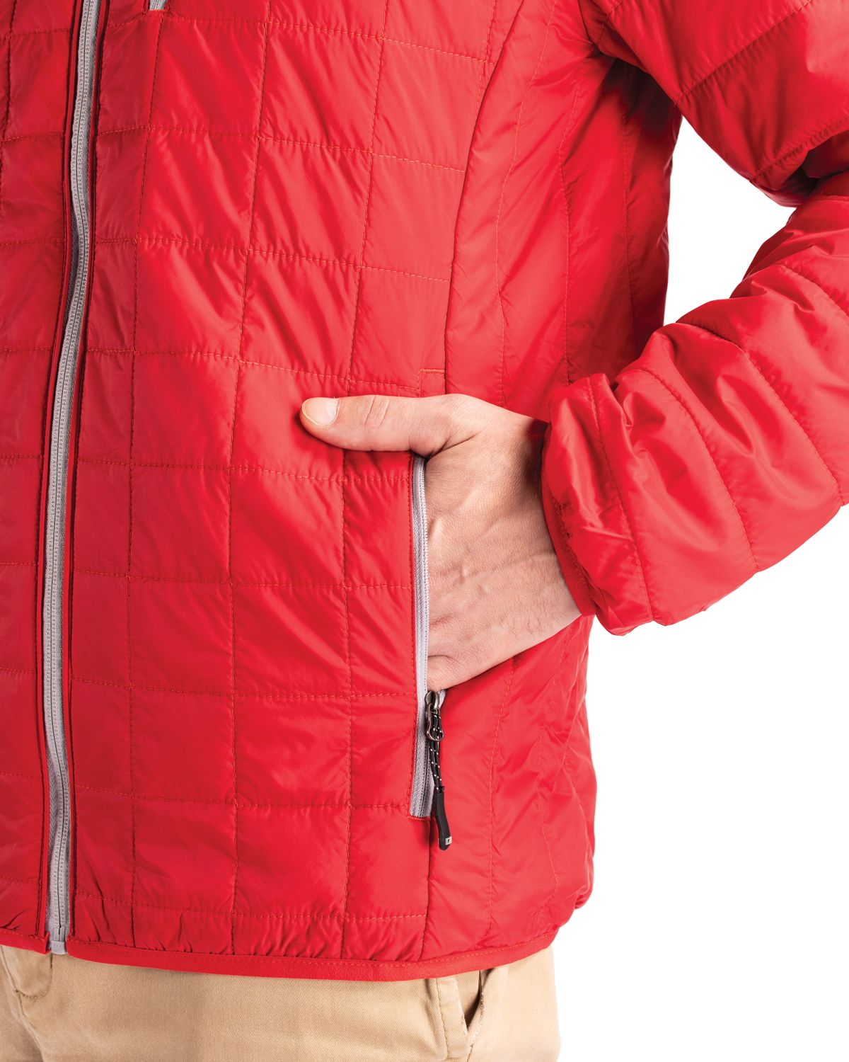 Cutter & Buck Rainier Recycled Insulated Puffer Mens Full Zip Jacket 178