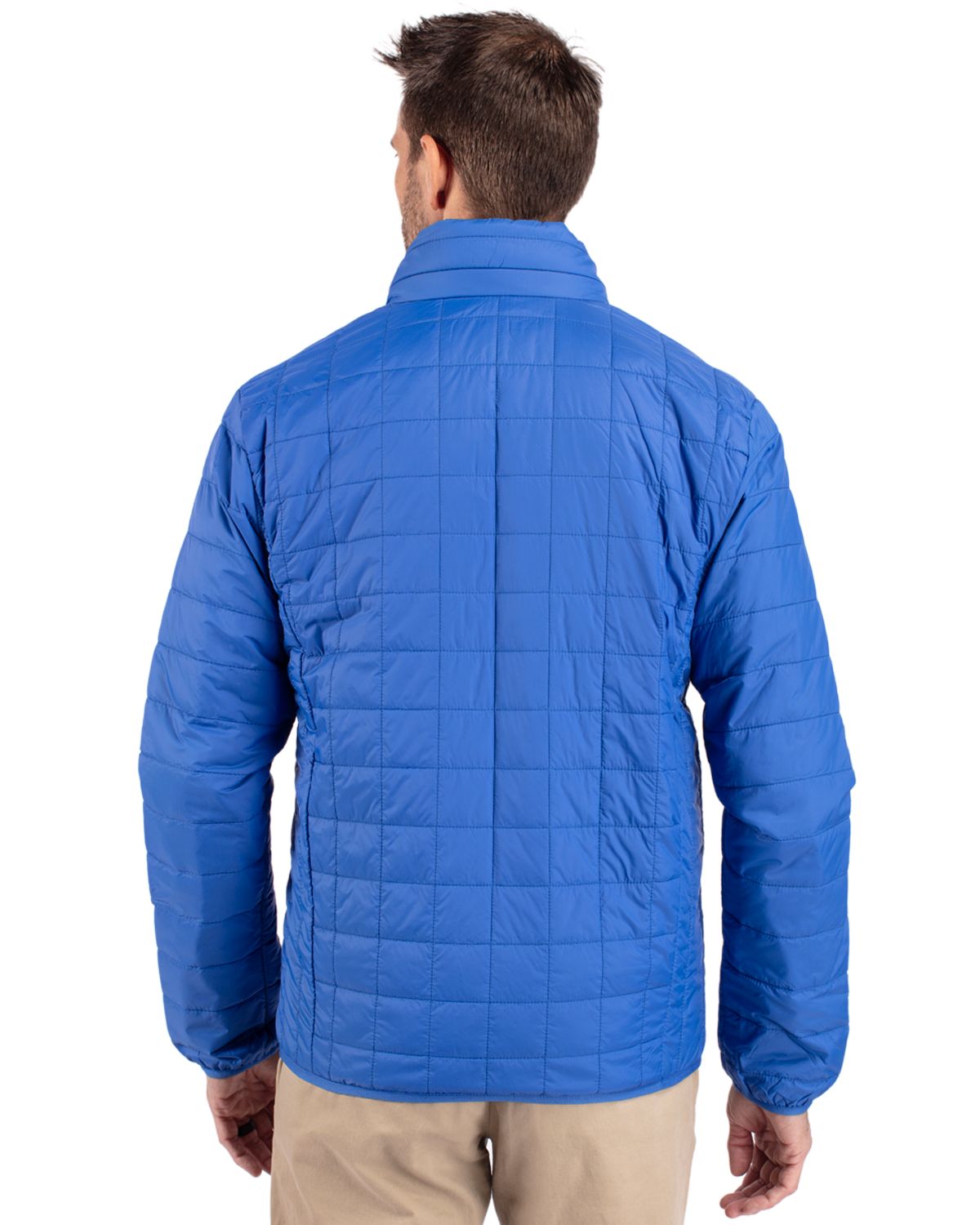 Cutter & Buck Rainier Recycled Insulated Puffer Mens Full Zip Jacket 125