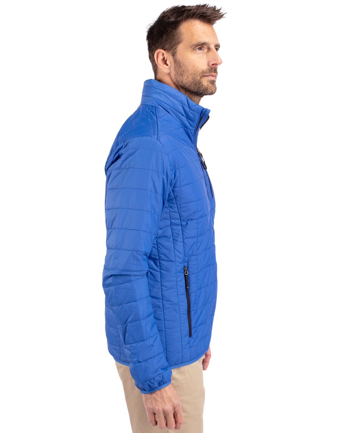 Cutter & Buck Rainier Recycled Insulated Puffer Mens Full Zip Jacket 126