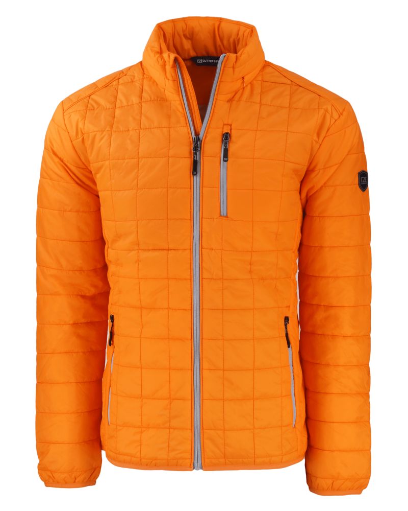 Cutter & Buck Rainier Recycled Insulated Puffer Mens Full Zip Jacket 233
