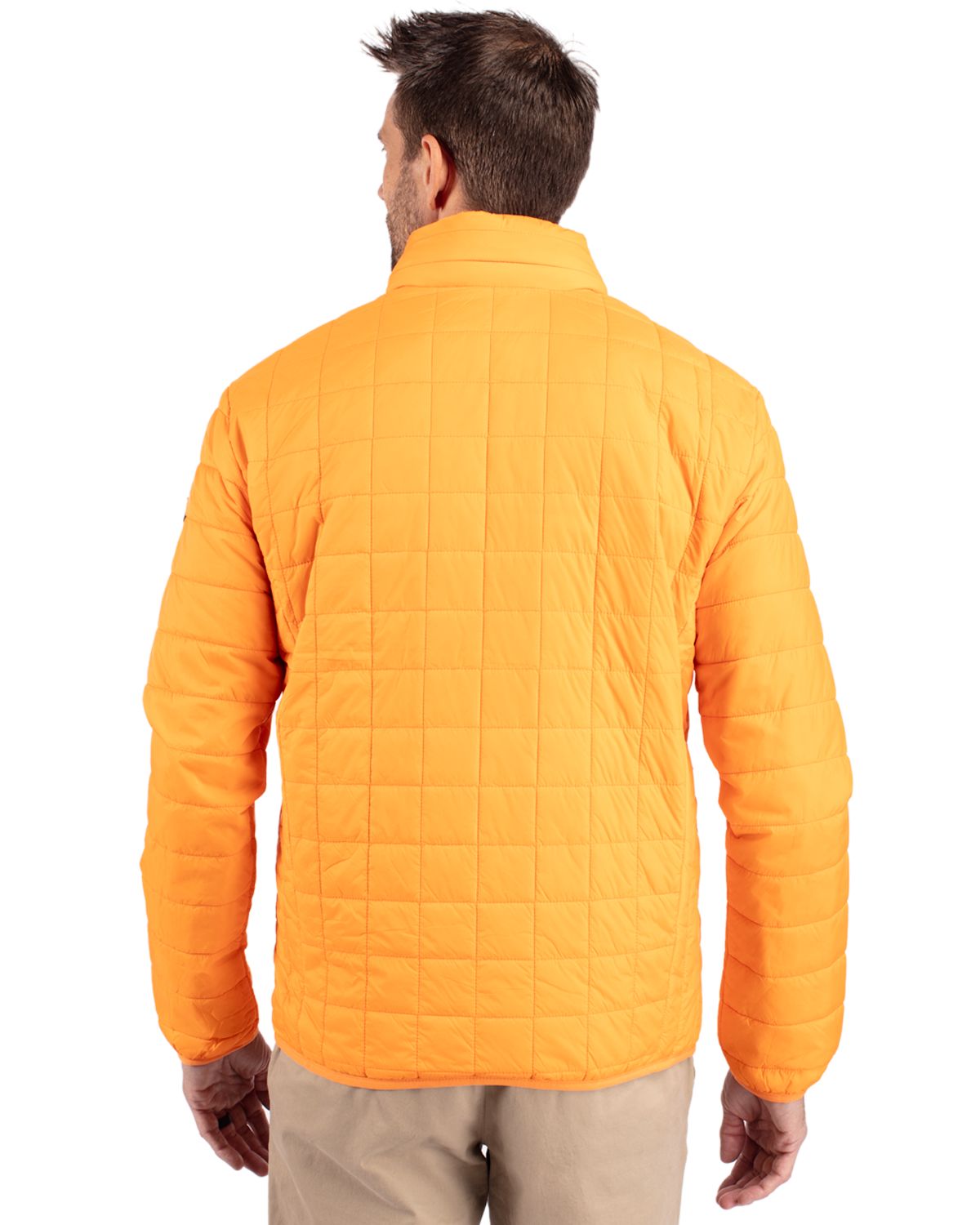 Cutter & Buck Rainier Recycled Insulated Puffer Mens Full Zip Jacket 182