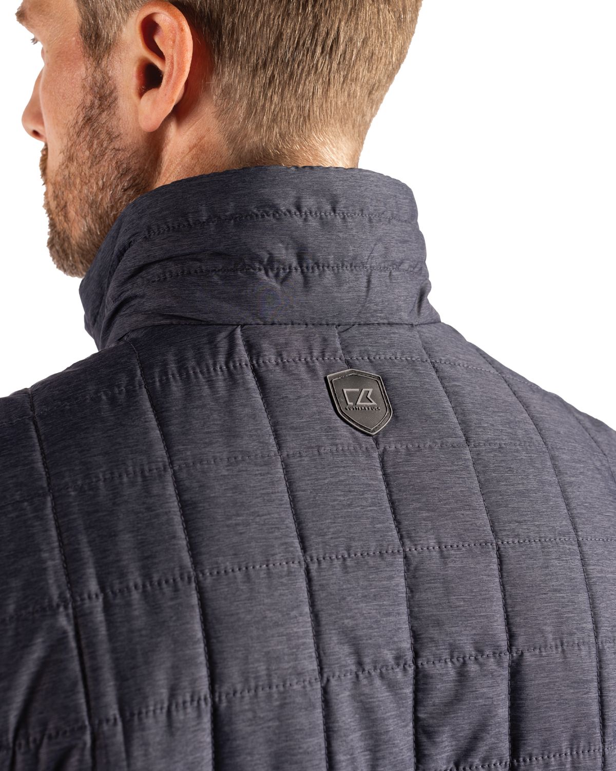 Cutter & Buck Rainier Recycled Insulated Puffer Mens Big & Tall Full Zip Vest Big & Tall 5