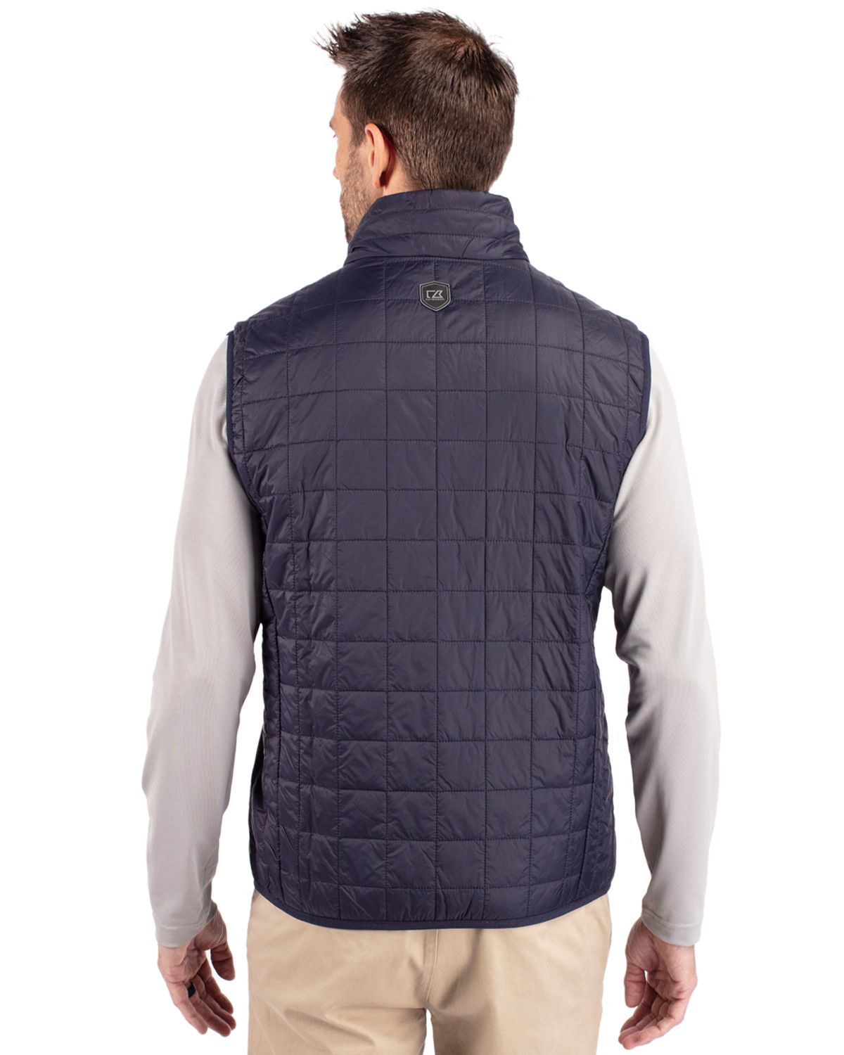 Cutter & Buck Rainier Recycled Insulated Puffer Mens Full Zip Vest 196