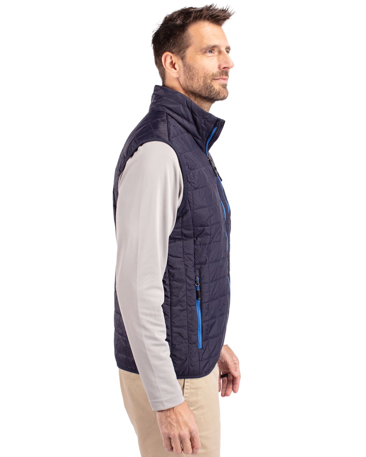 Cutter & Buck Rainier Recycled Insulated Puffer Mens Full Zip Vest 86