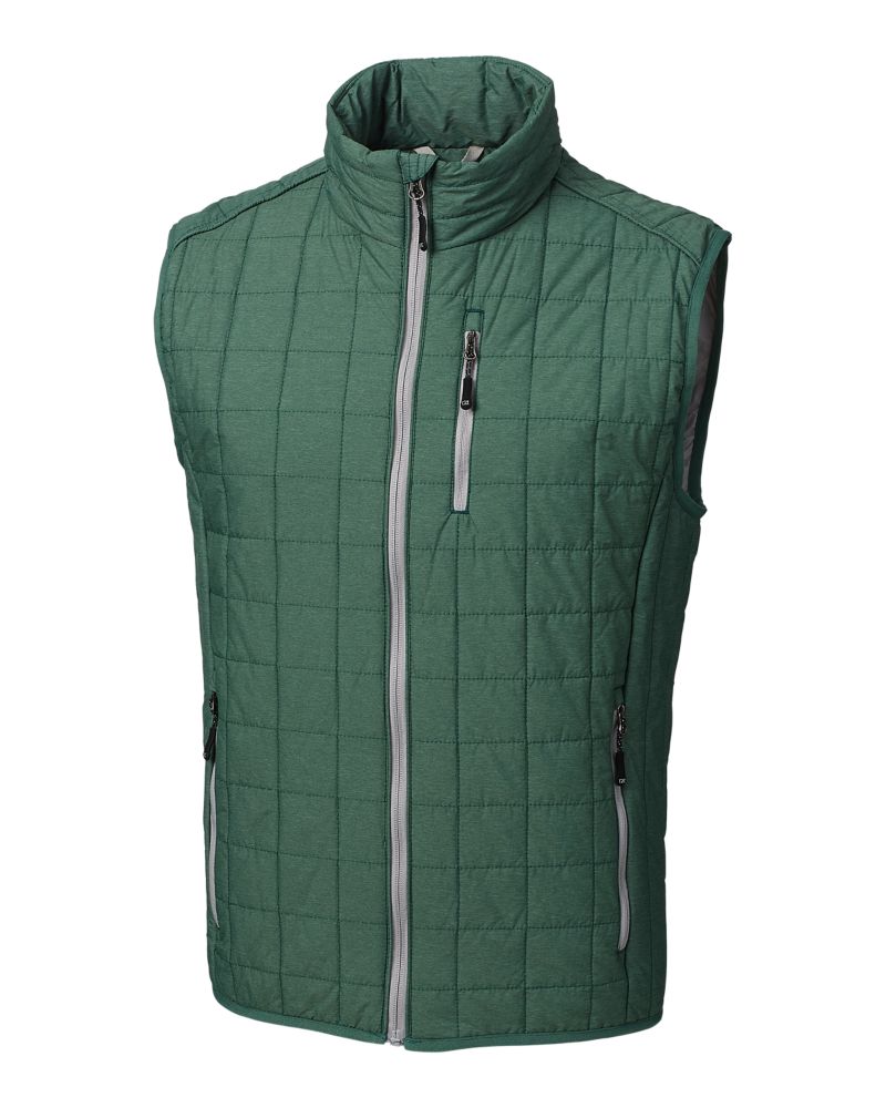 Cutter & Buck Rainier Recycled Insulated Puffer Mens Full Zip Vest 130
