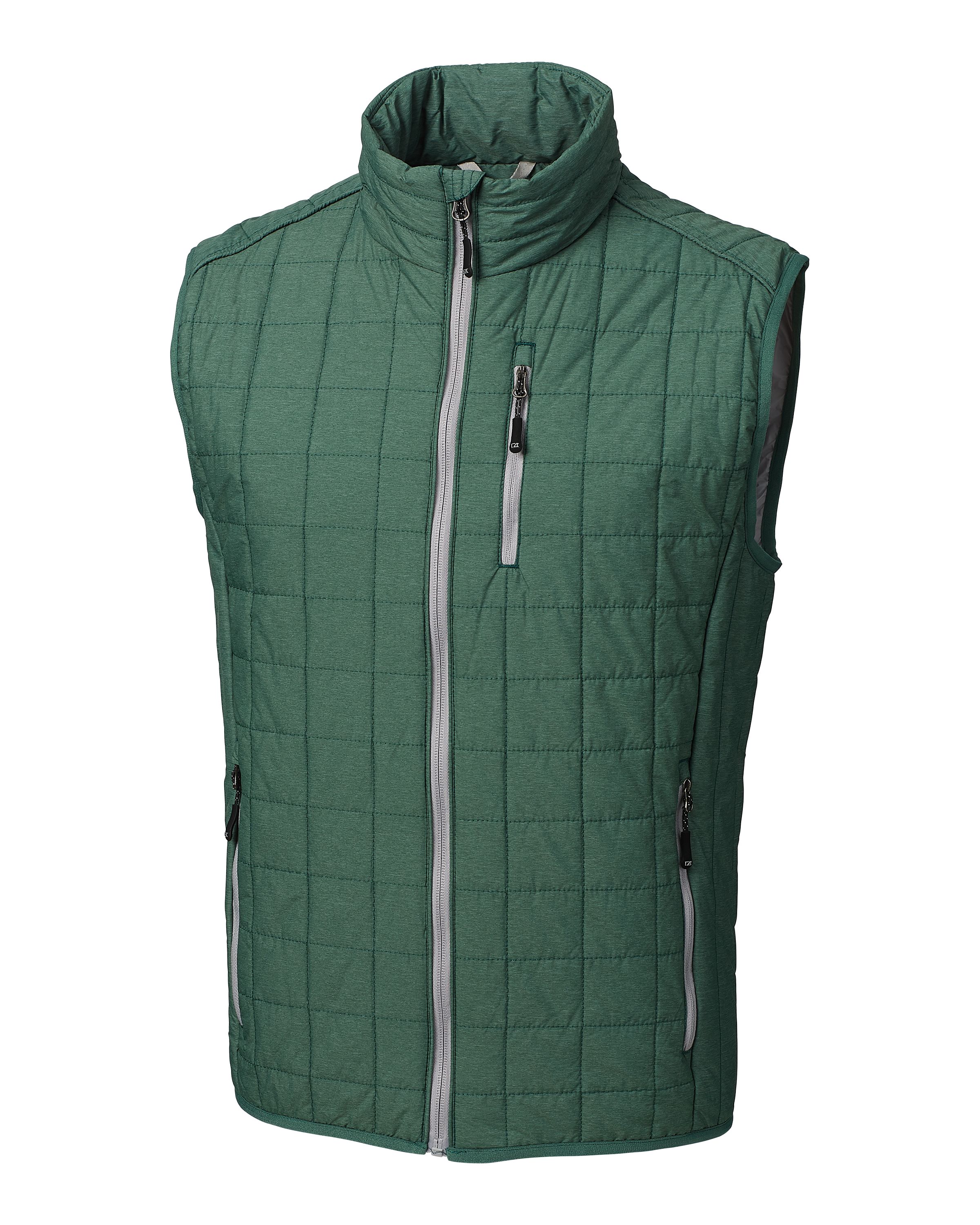 Cutter & Buck Rainier Recycled Insulated Puffer Mens Full Zip Vest 189