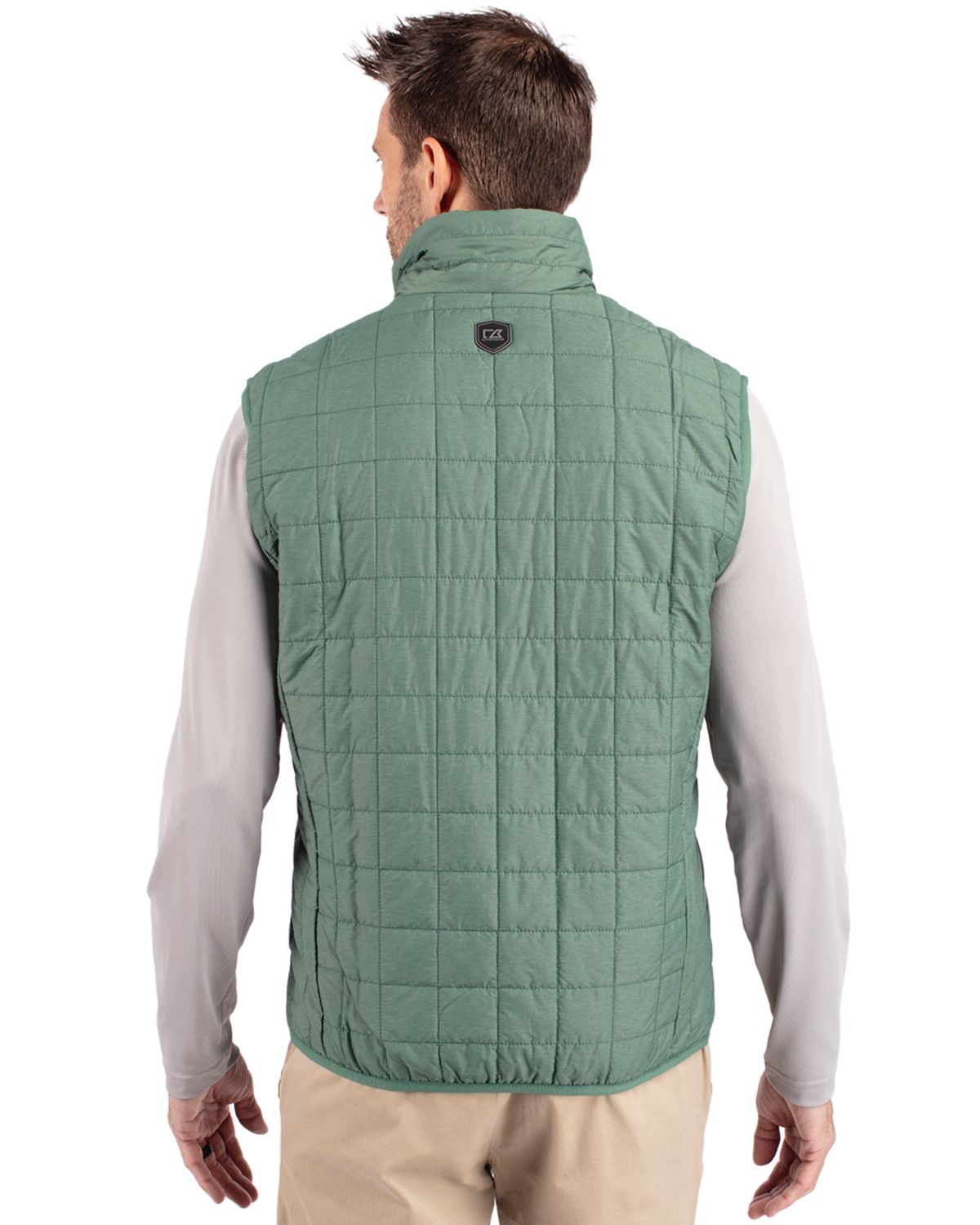 Cutter & Buck Rainier Recycled Insulated Puffer Mens Full Zip Vest 171