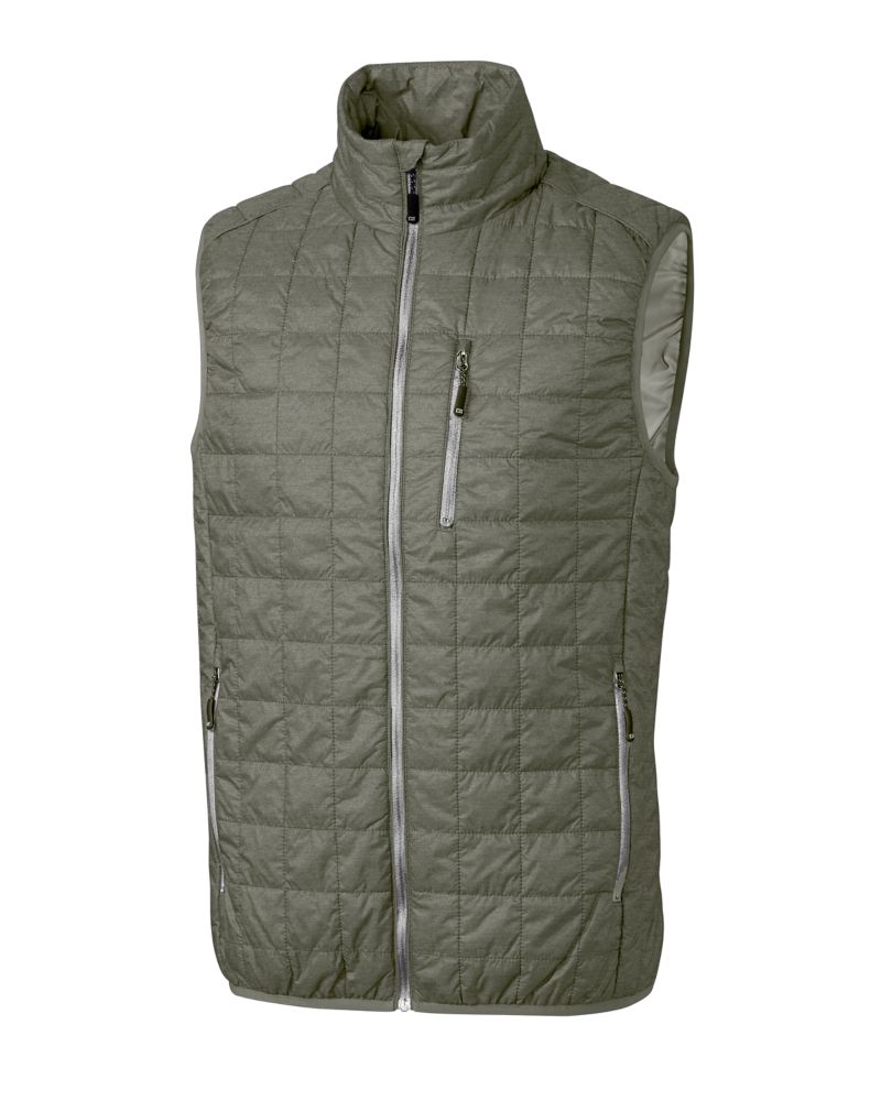 Cutter & Buck Rainier Recycled Insulated Puffer Mens Full Zip Vest 179