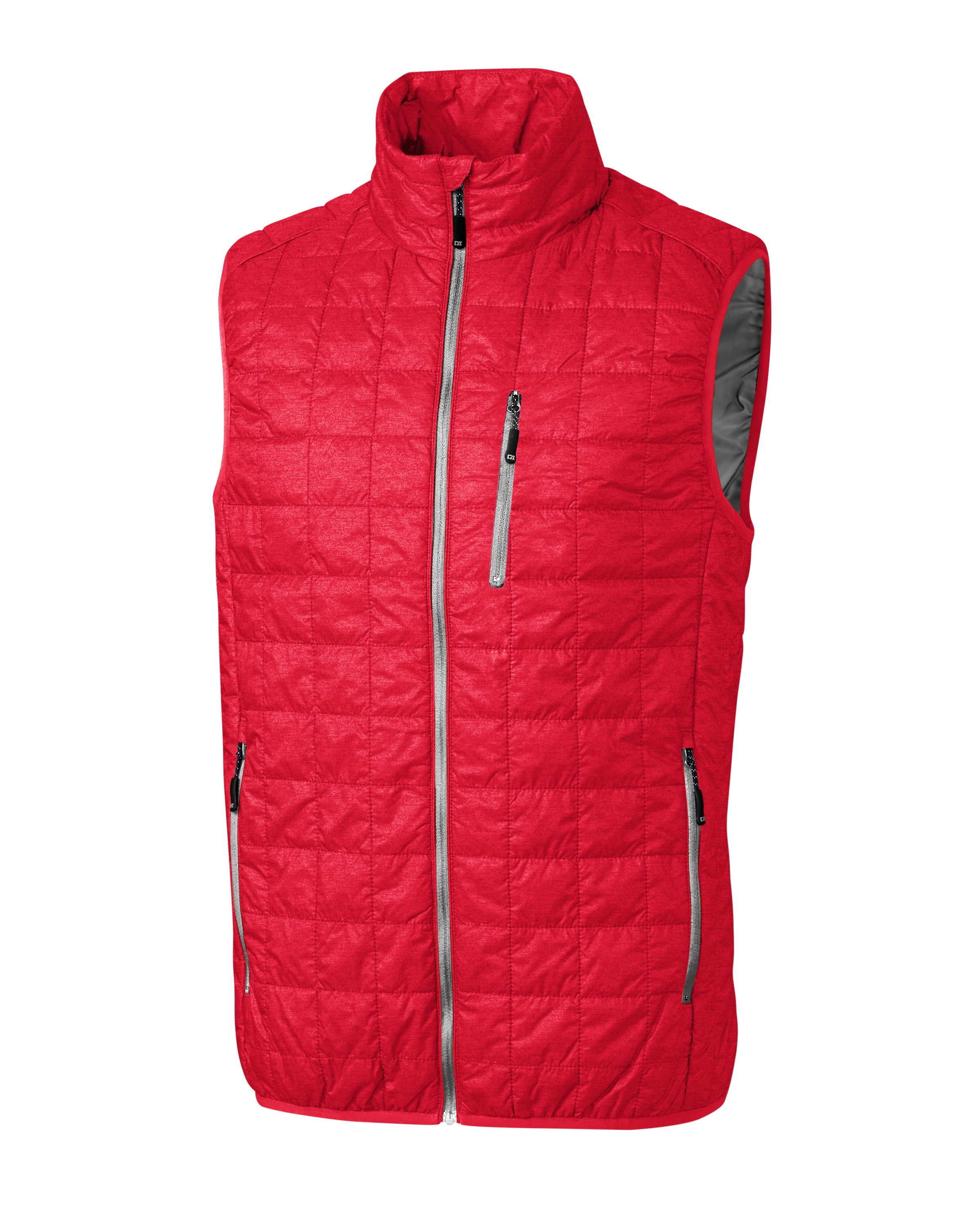 Cutter & Buck Rainier Recycled Insulated Puffer Mens Big & Tall Full Zip Vest Big & Tall 119