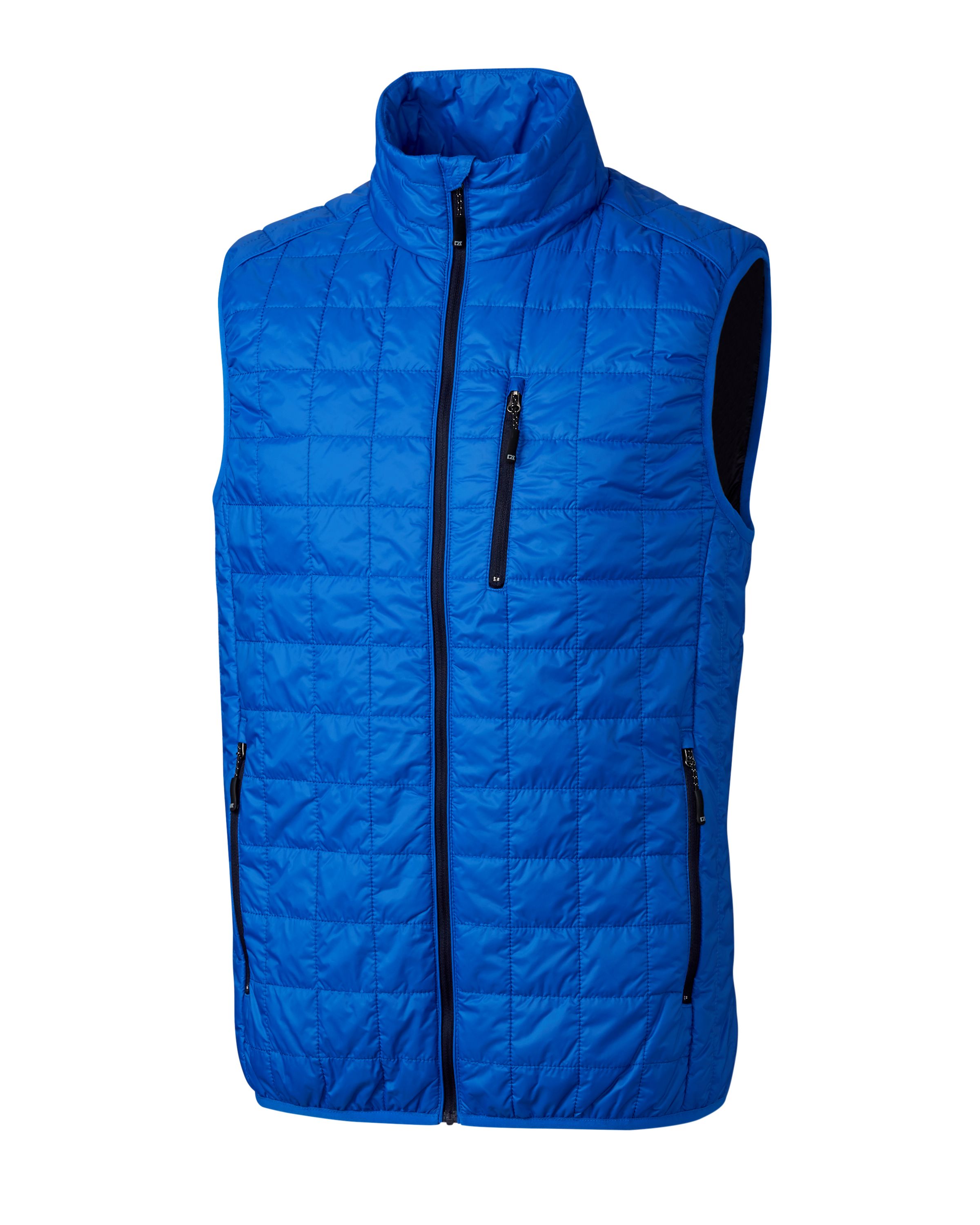 Cutter & Buck Rainier Recycled Insulated Puffer Mens Big & Tall Full Zip Vest Big & Tall 35