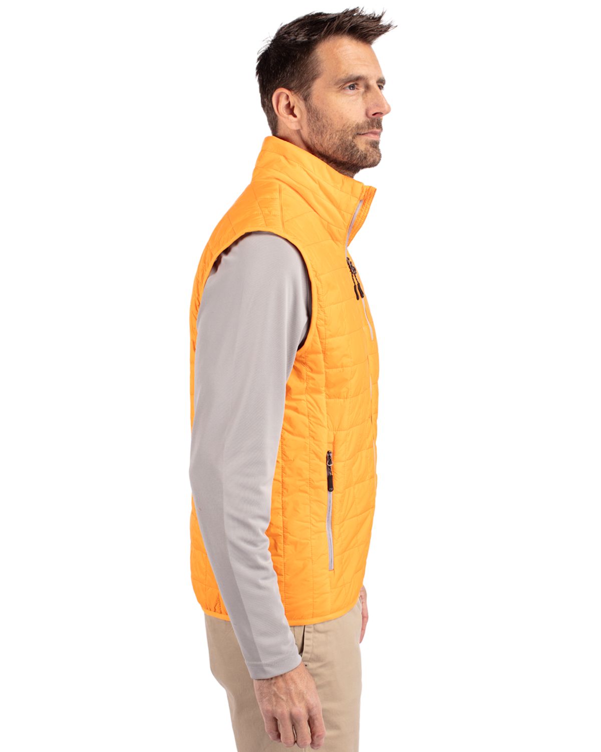 Cutter & Buck Rainier Recycled Insulated Puffer Mens Full Zip Vest 108