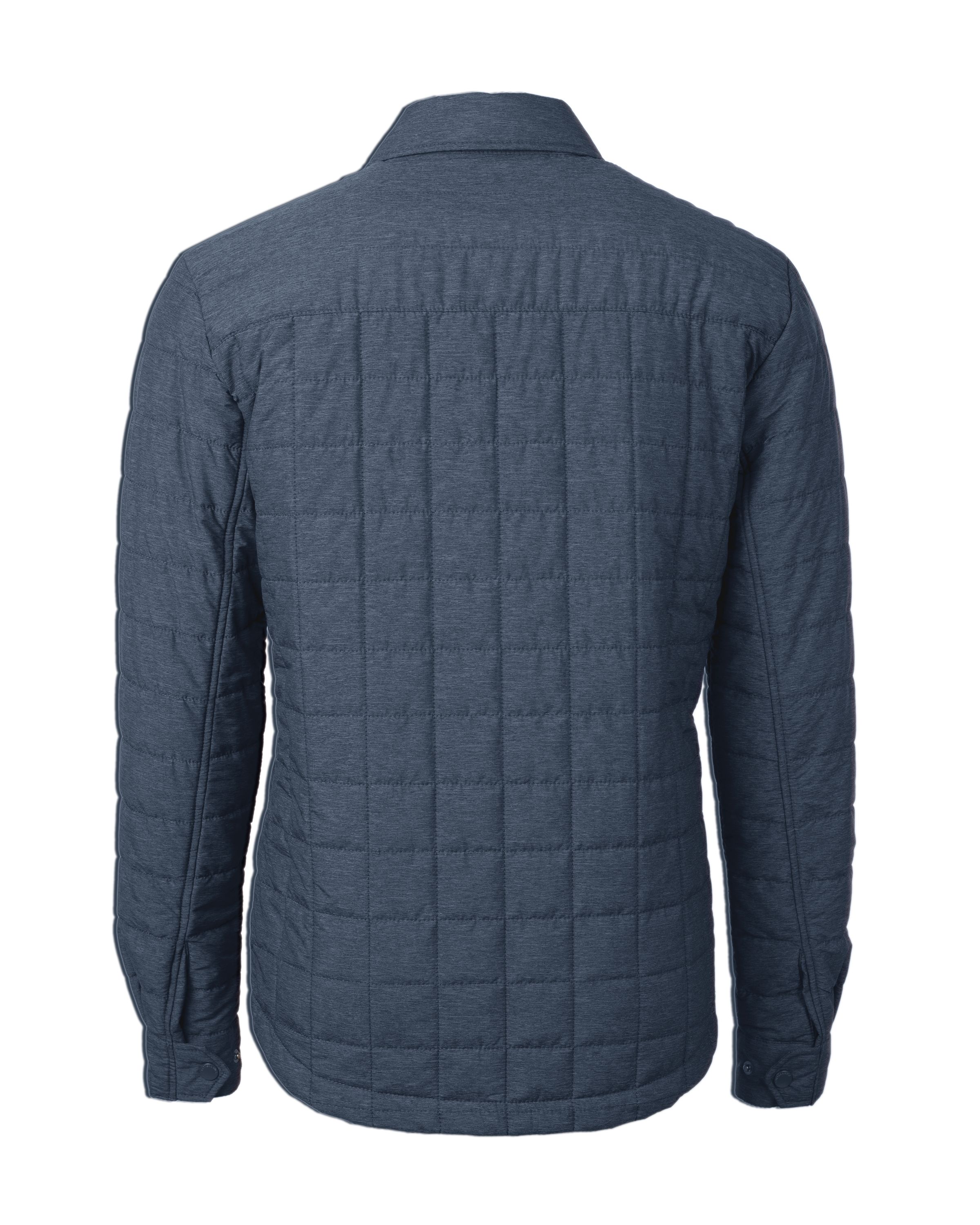 Cutter & Buck Rainier Recycled Insulated Puffer Mens Big & Tall Full Zip Shirt Jacket Big & Tall 52