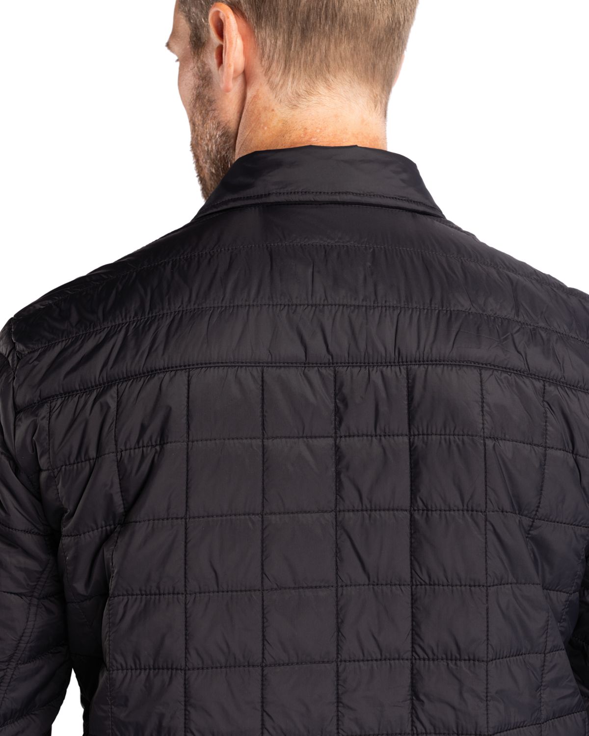 Cutter & Buck Rainier Recycled Insulated Puffer Mens Big & Tall Full Zip Shirt Jacket Big & Tall 57