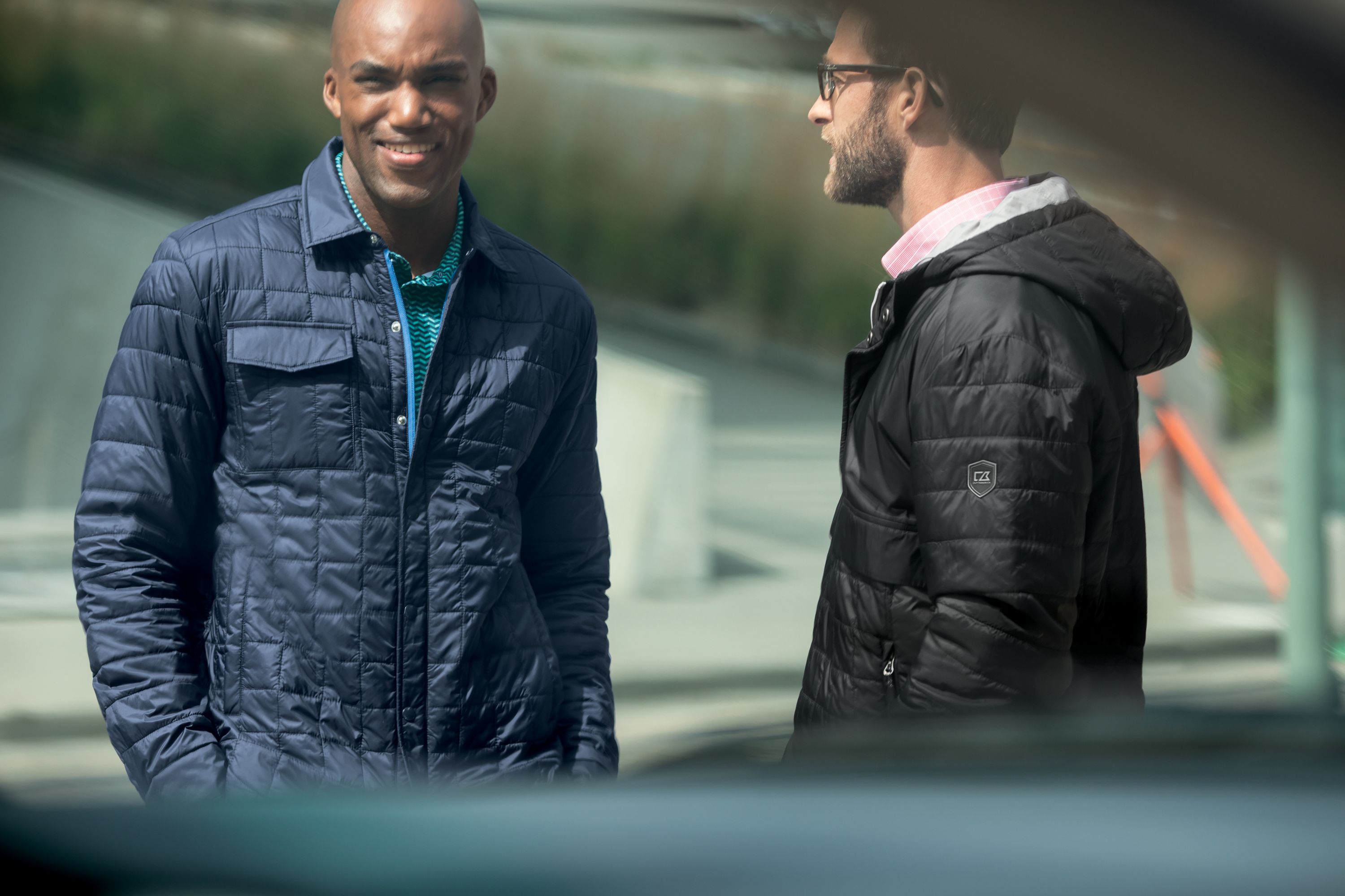 Cutter & Buck Rainier Recycled Insulated Puffer Mens Full Zip Shirt Jacket 67