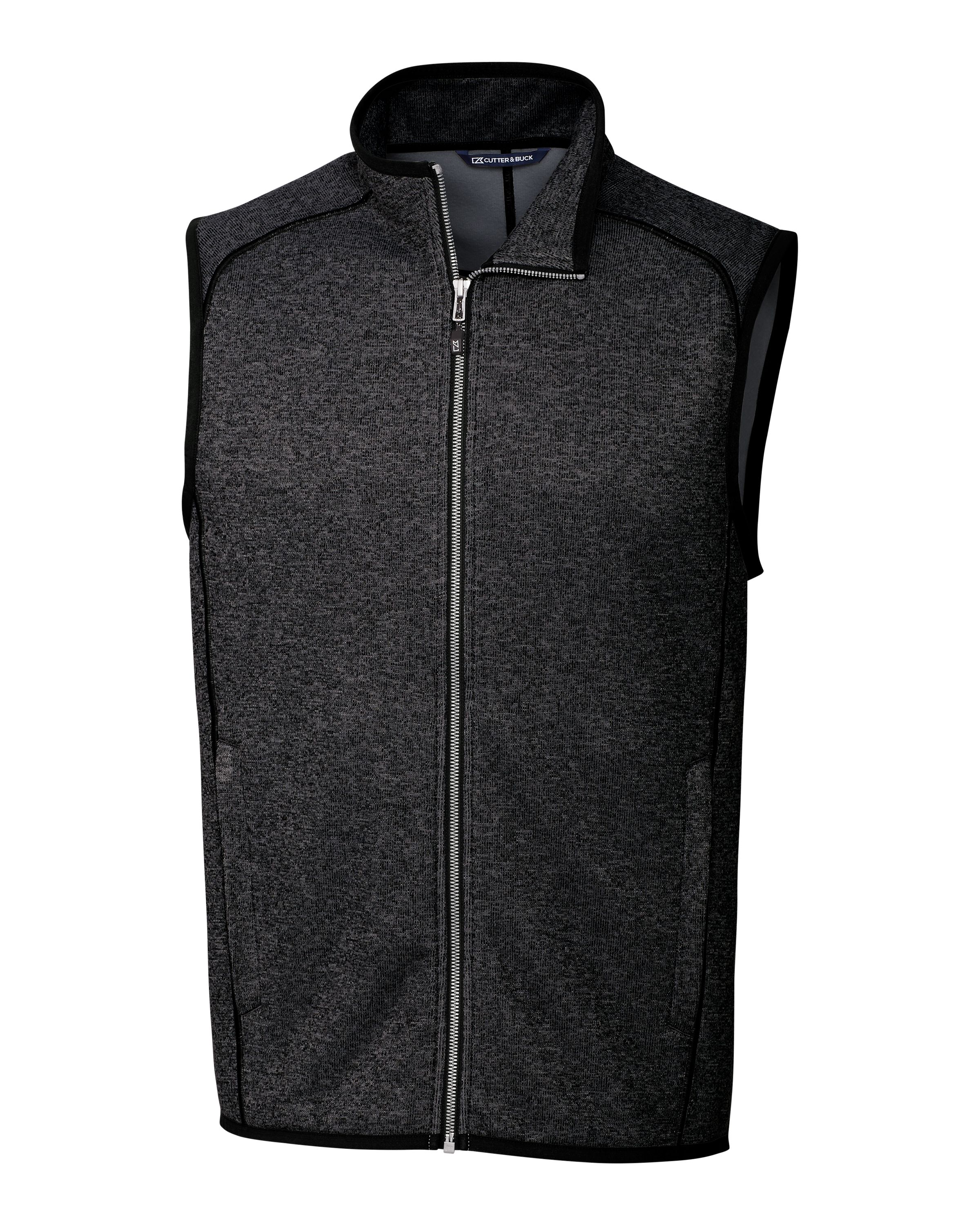 CB Mainsail Sweater-Knit Mens Big and Tall Full Zip Vest-