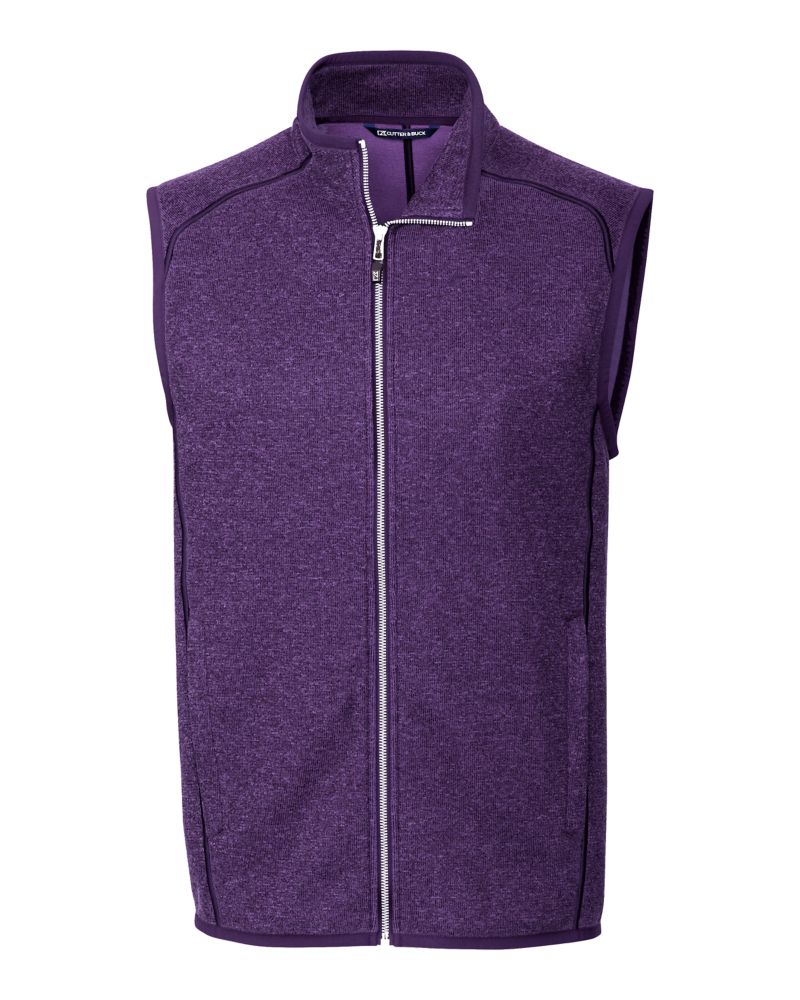 Cutter & Buck Mainsail Sweater-Knit Mens Full Zip Vest 133