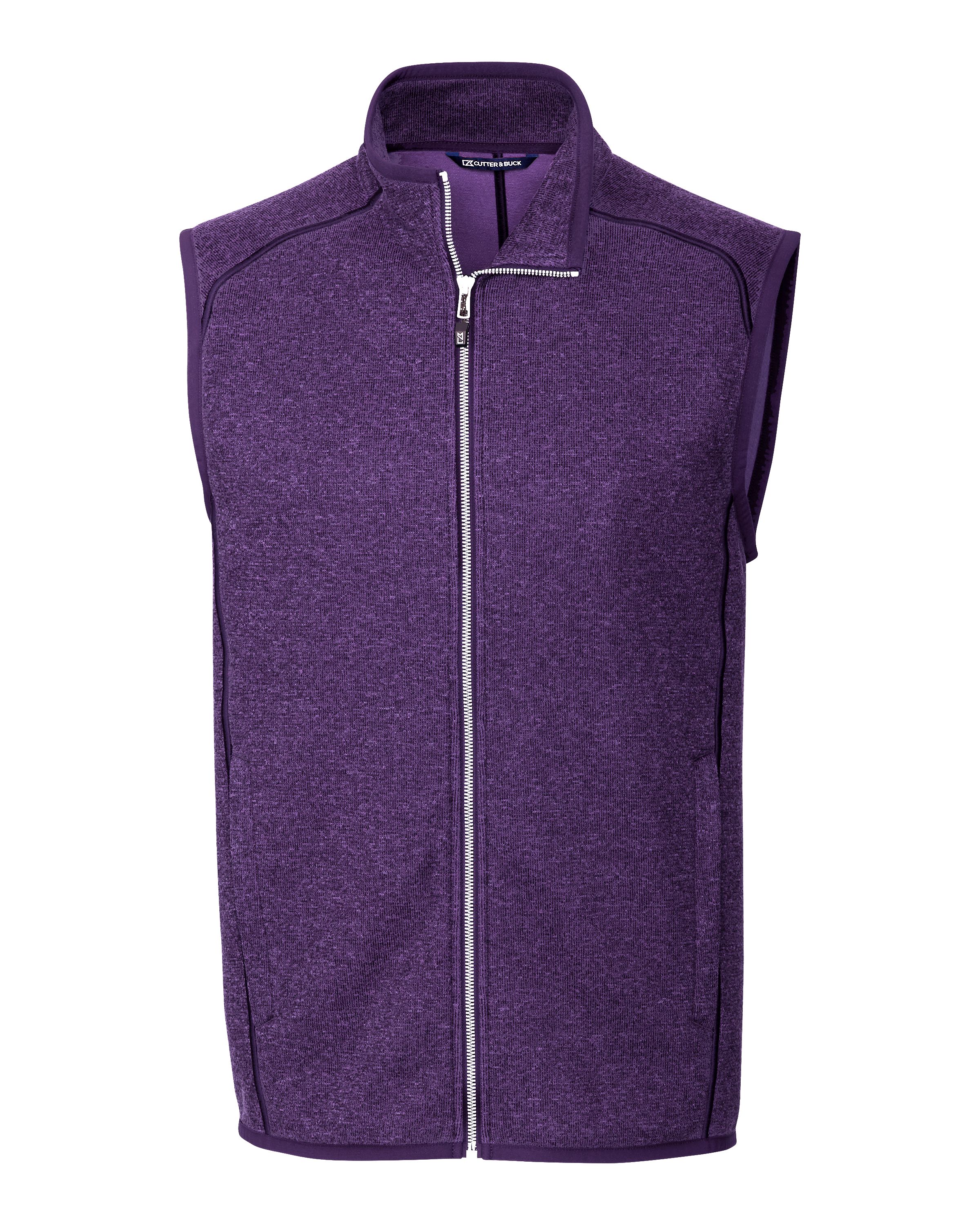 Cutter & Buck Mainsail Sweater-Knit Mens Full Zip Vest 112