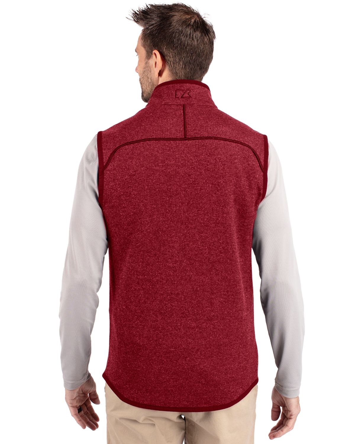 Cutter & Buck Mainsail Sweater-Knit Mens Full Zip Vest 142
