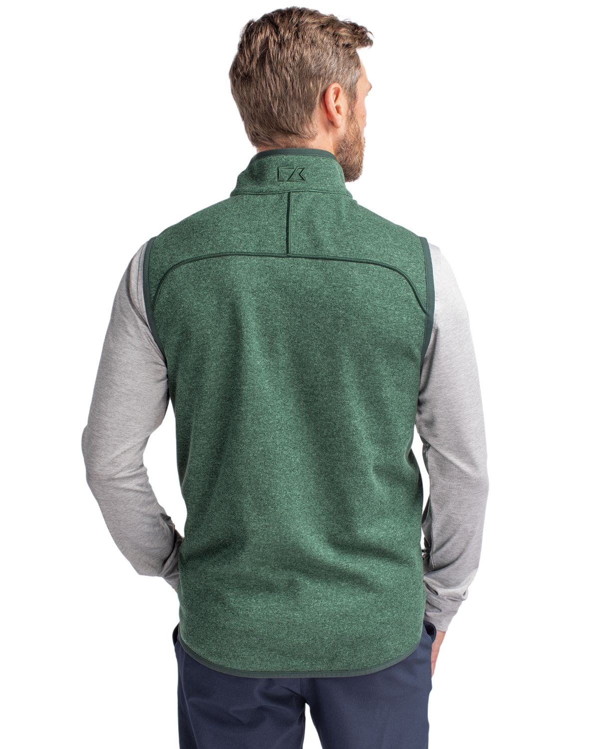 Cutter & Buck Mainsail Sweater-Knit Mens Full Zip Vest 113