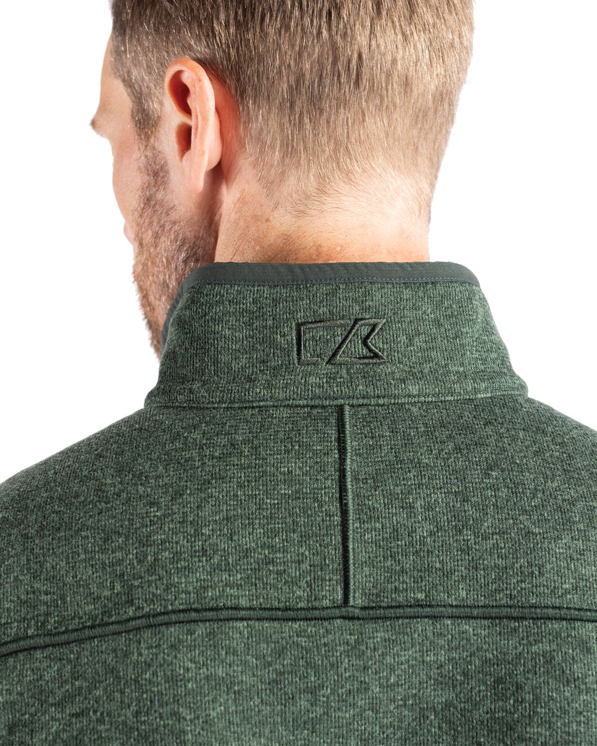 Cutter & Buck Mainsail Sweater-Knit Mens Full Zip Vest 153