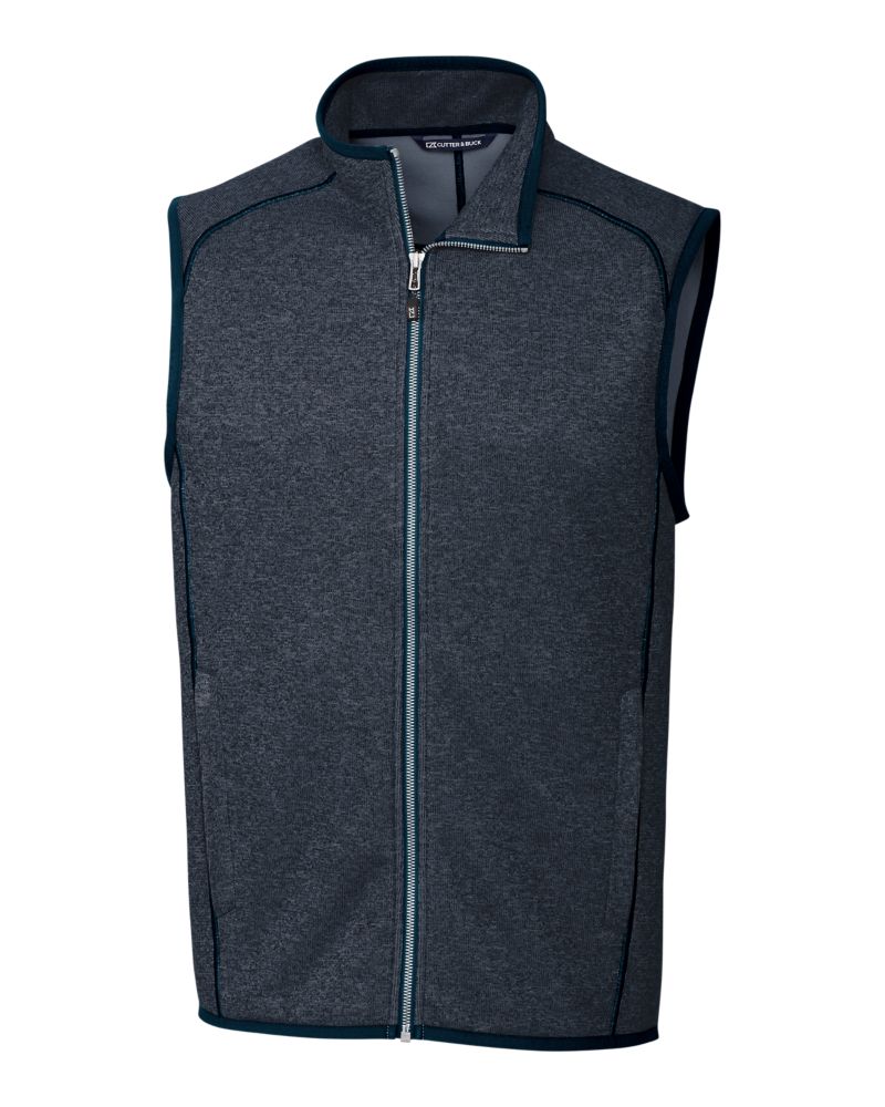 Cutter & Buck Mainsail Sweater-Knit Mens Full Zip Vest 174