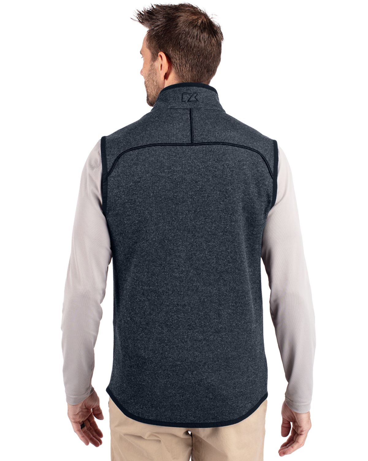 Cutter & Buck Mainsail Sweater-Knit Mens Full Zip Vest 145