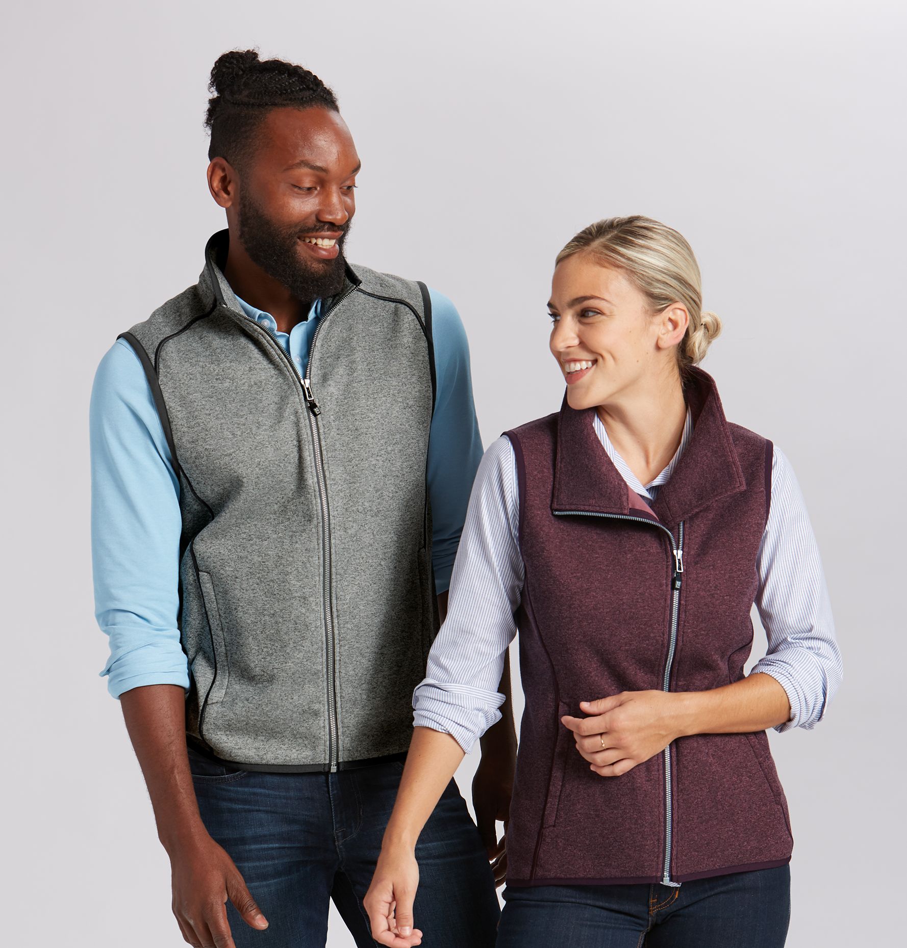 Cutter & Buck Mainsail Sweater-Knit Mens Full Zip Vest 156