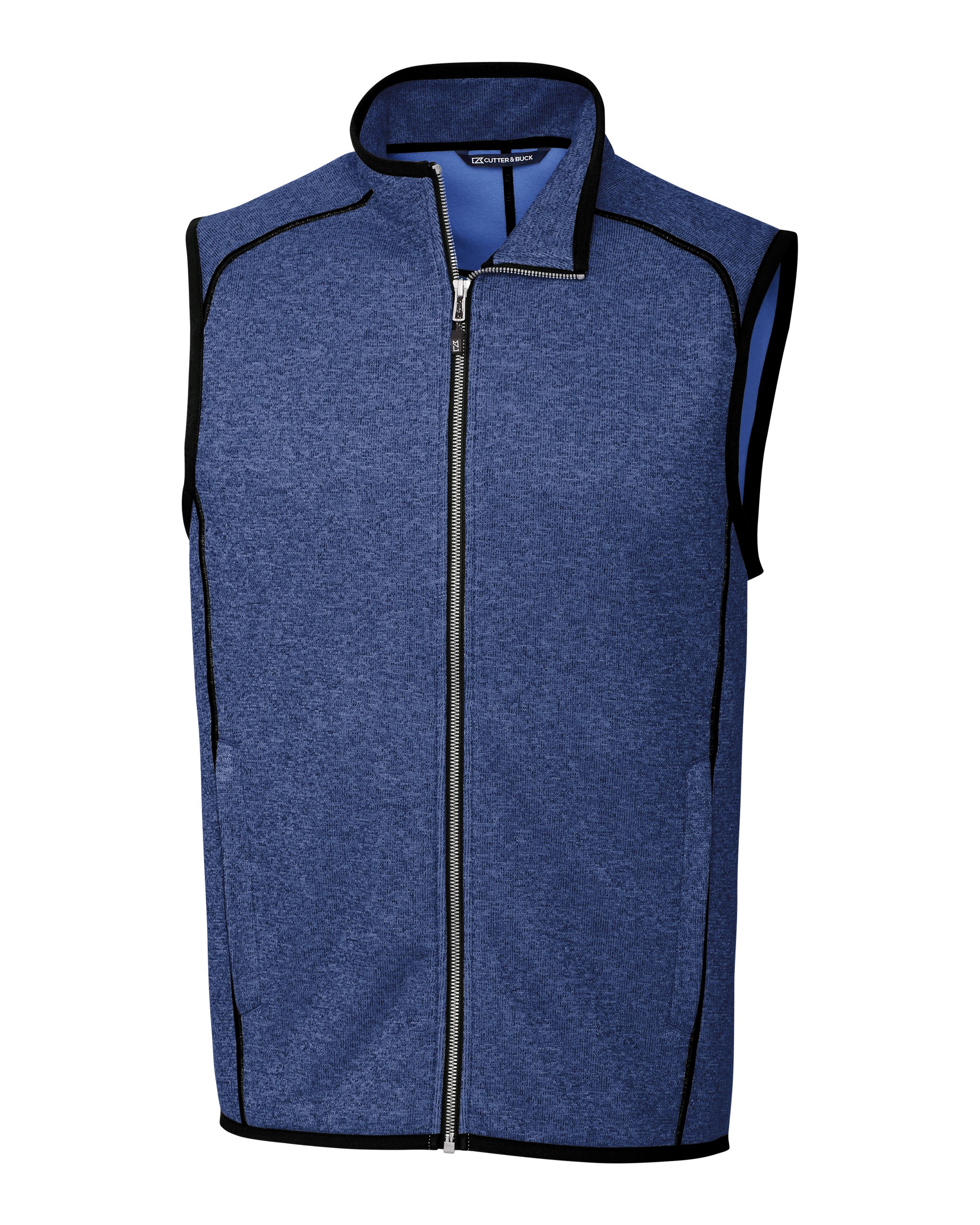 Cutter & Buck Mainsail Sweater-Knit Mens Full Zip Vest 163