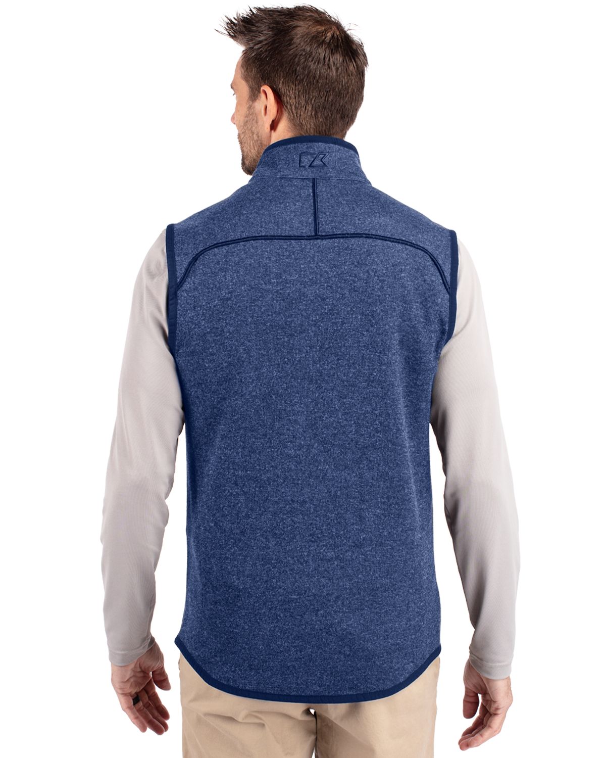Cutter & Buck Mainsail Sweater-Knit Mens Full Zip Vest 166
